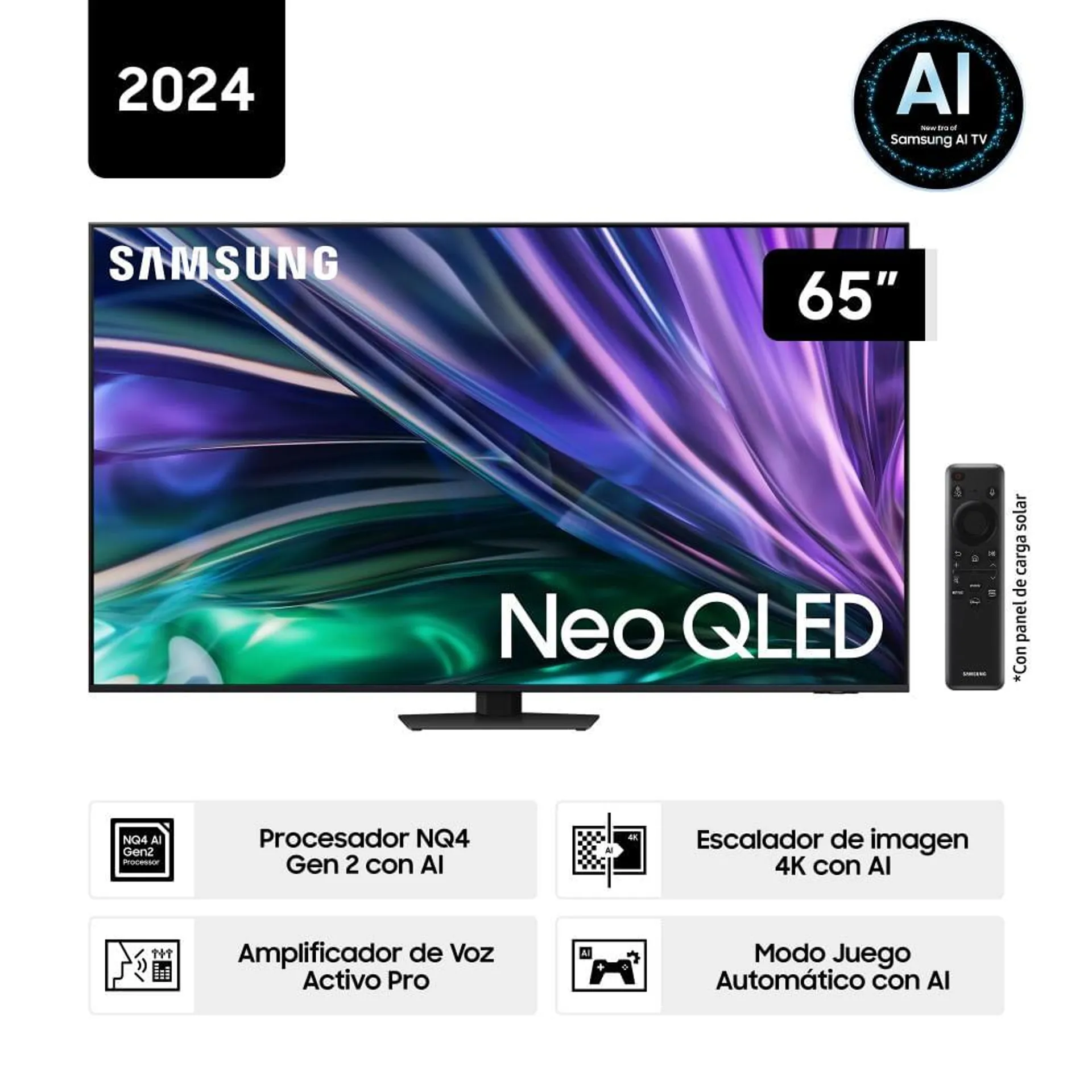 Smart TV 65'' Samsung Neo QLED 4K QN85D Tizen OS (2024)