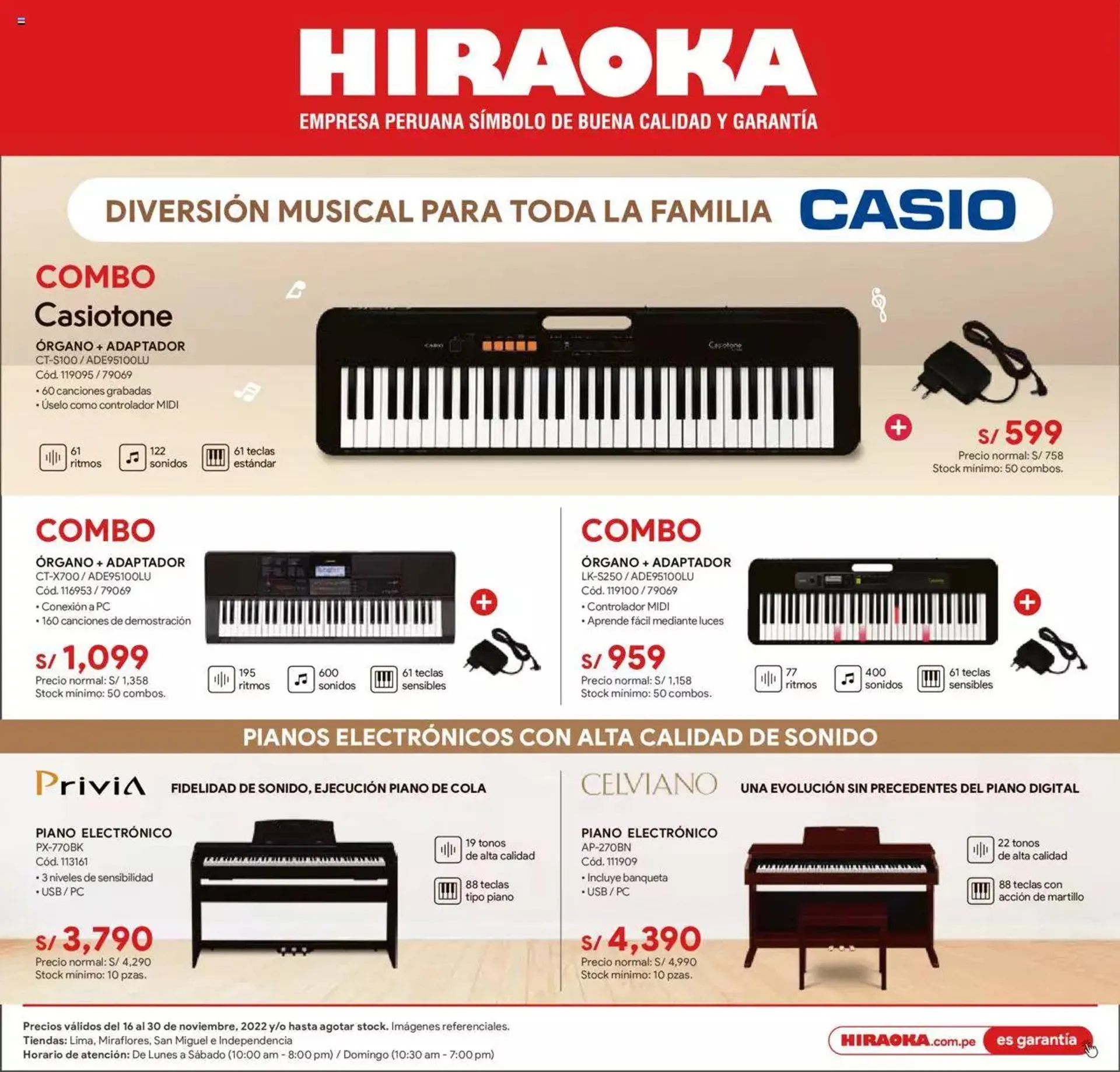 Hiraoka - Organos y Pianos - 0