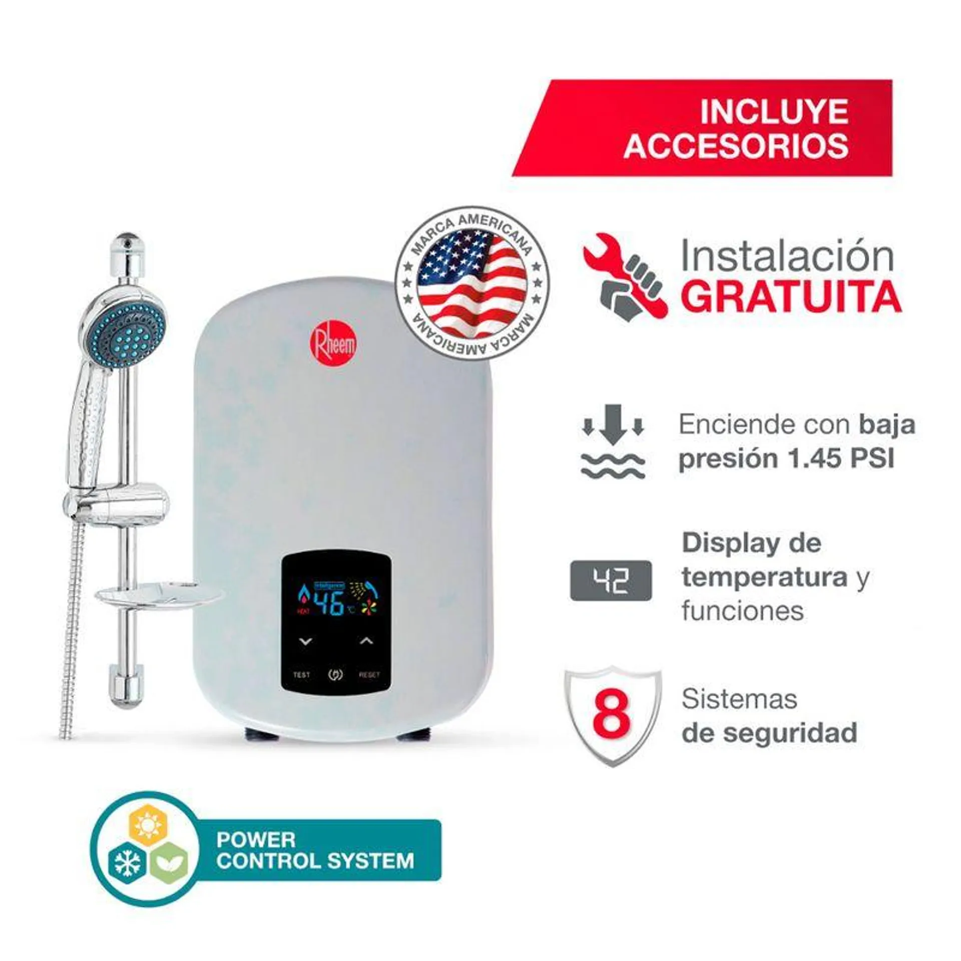 Rapiducha Rheem Elegant Digital 5500 W