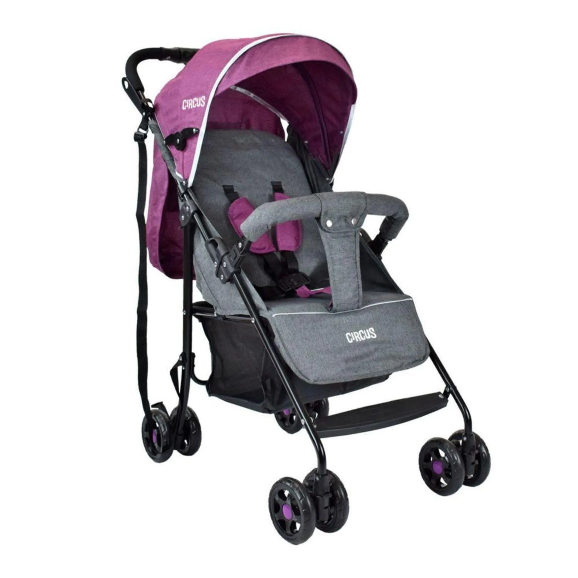 Coche De Paseo Para Bebe Circus Rosado