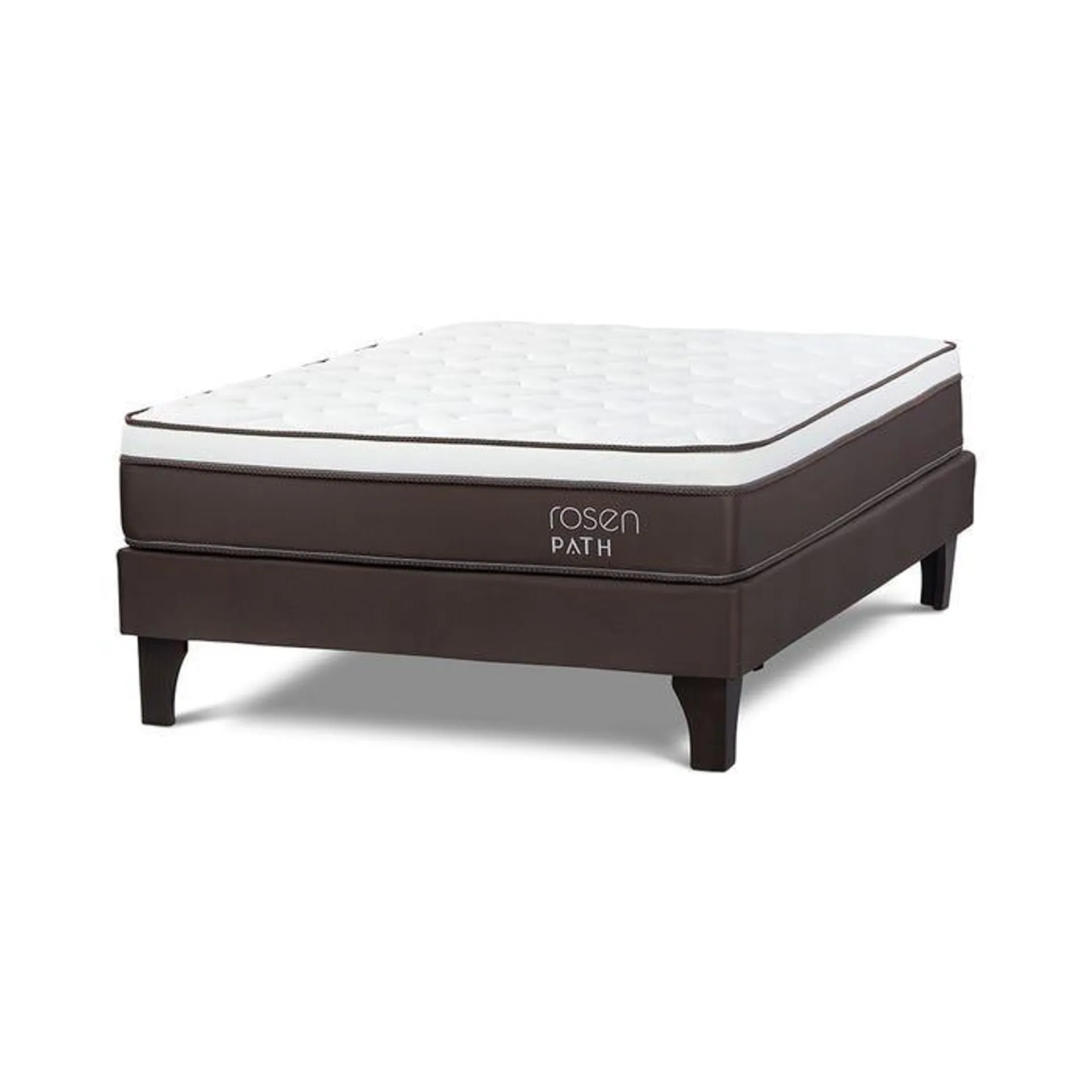 Cama Europea Path Brown 2 Plazas 135 x 190 cm