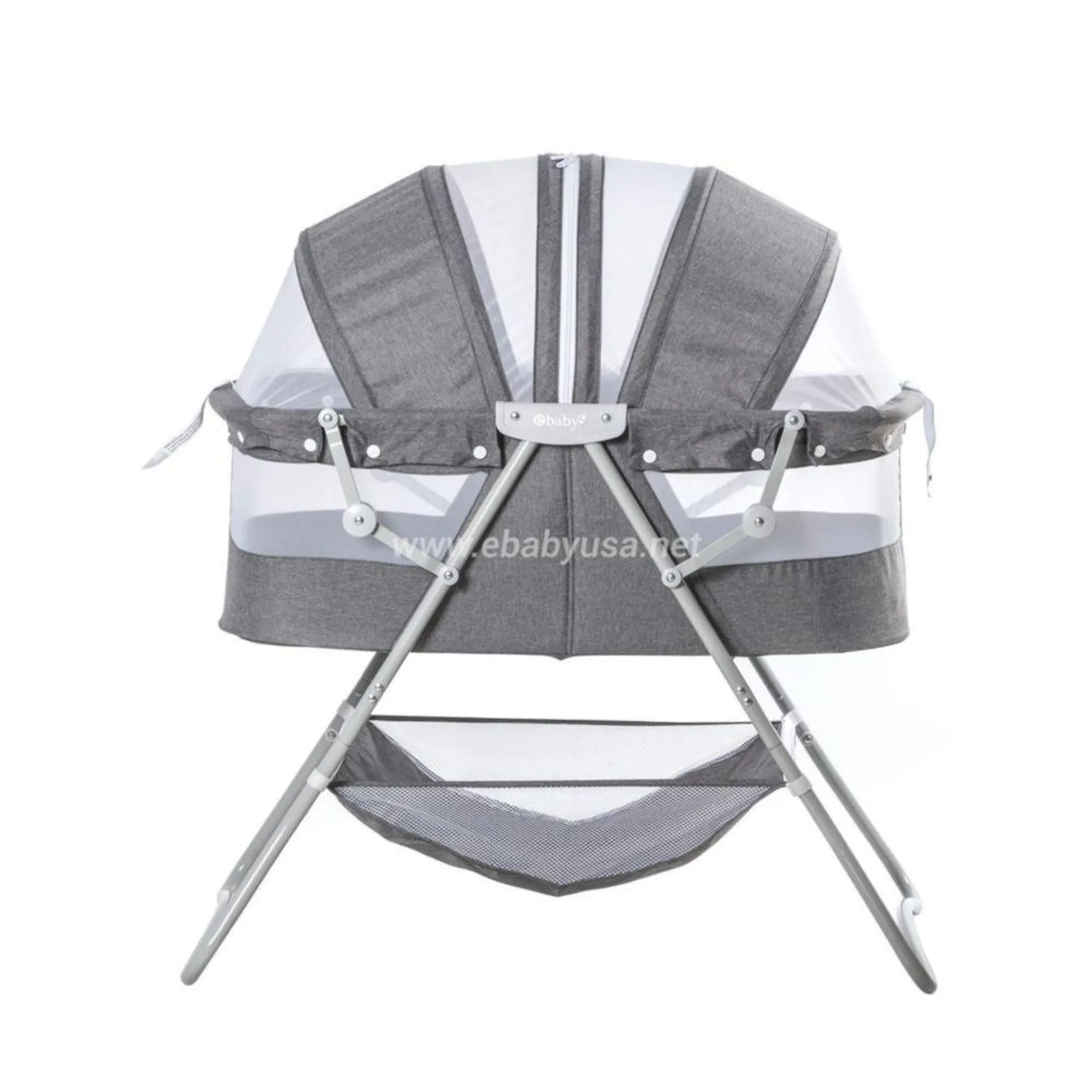 Cuna Plegable Ebaby Dolly Gris