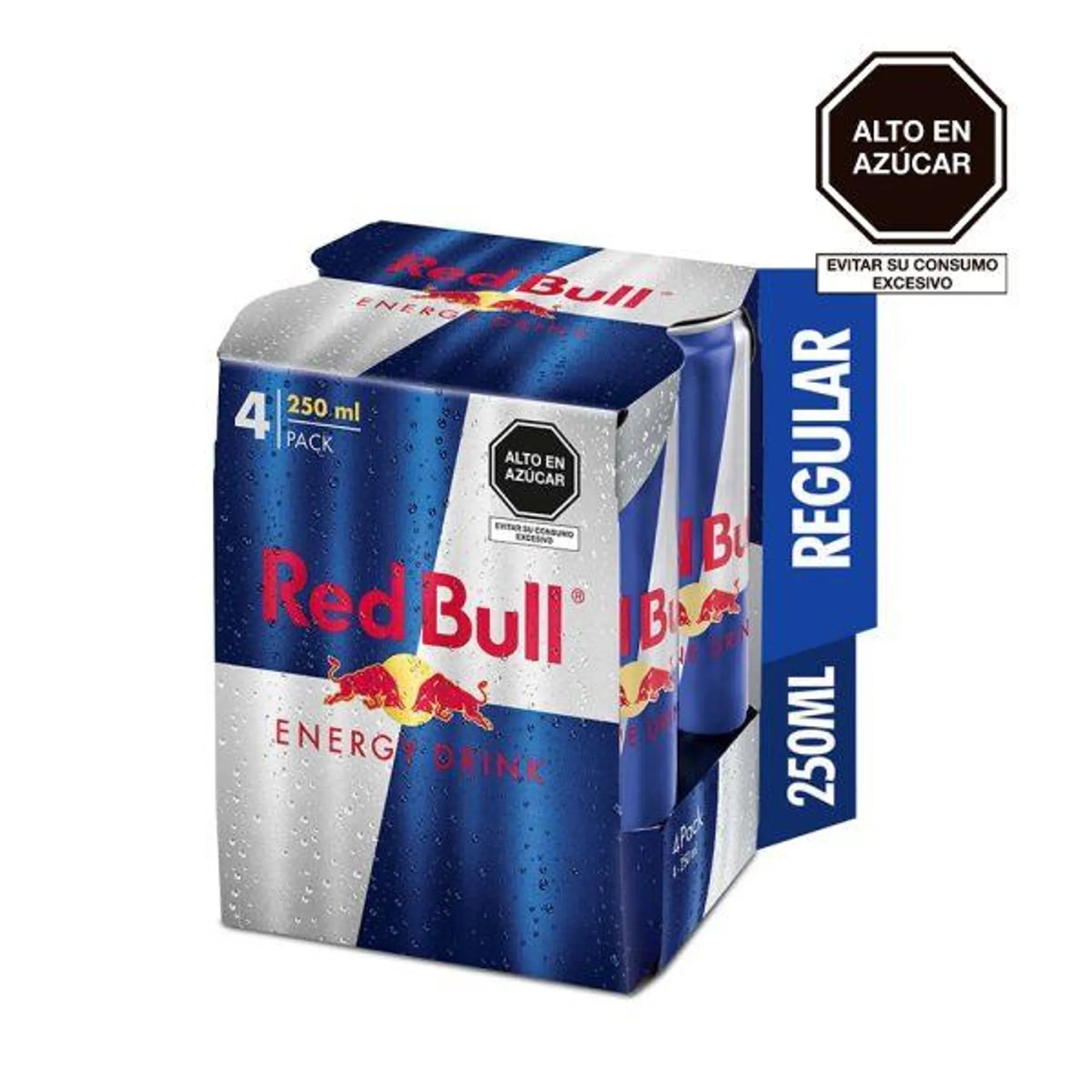 Bebida Energizante Red Bull Regular Pack x 04 latas x 250ml