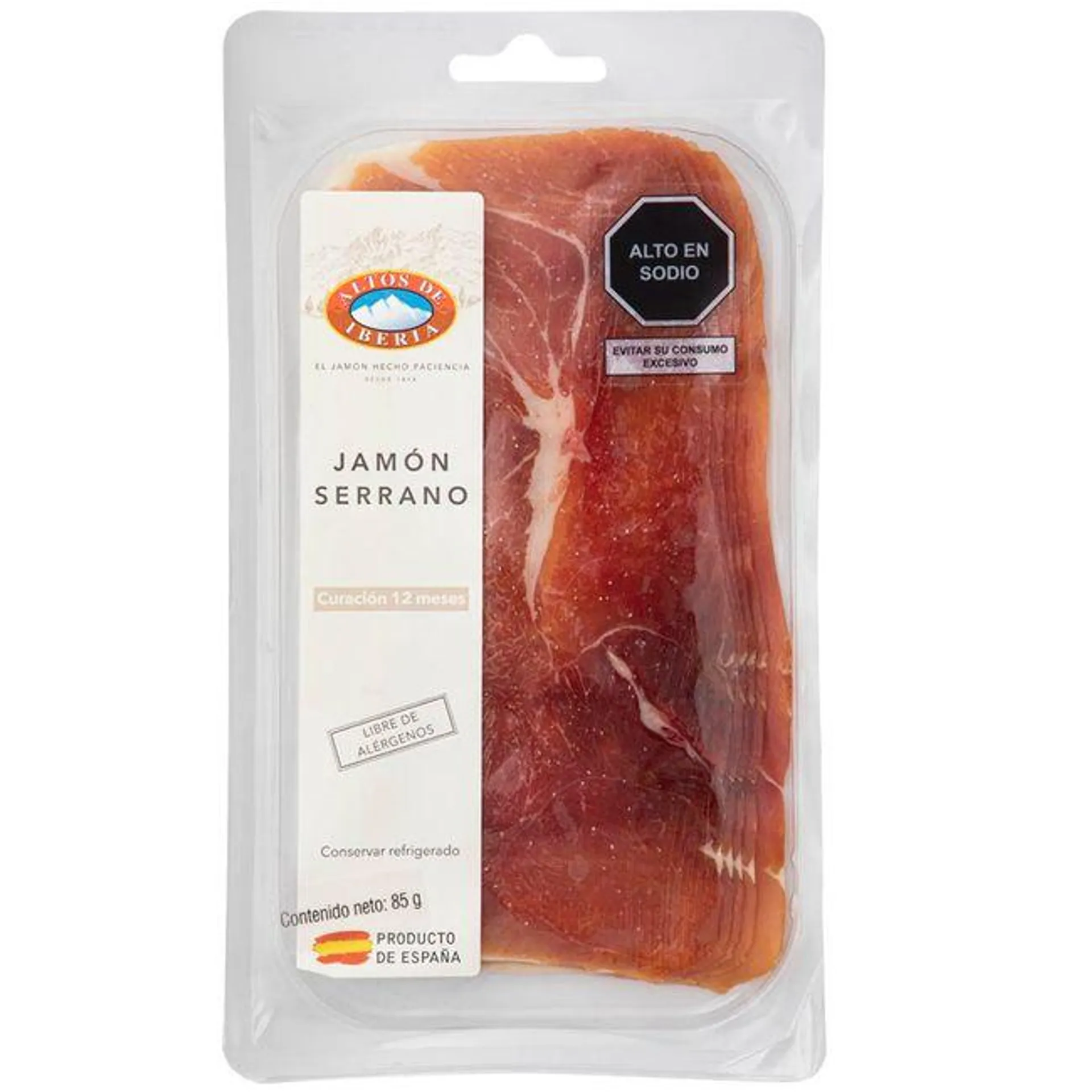 Jamón Serrano ALTOS DE IBERIA Paquete 85g