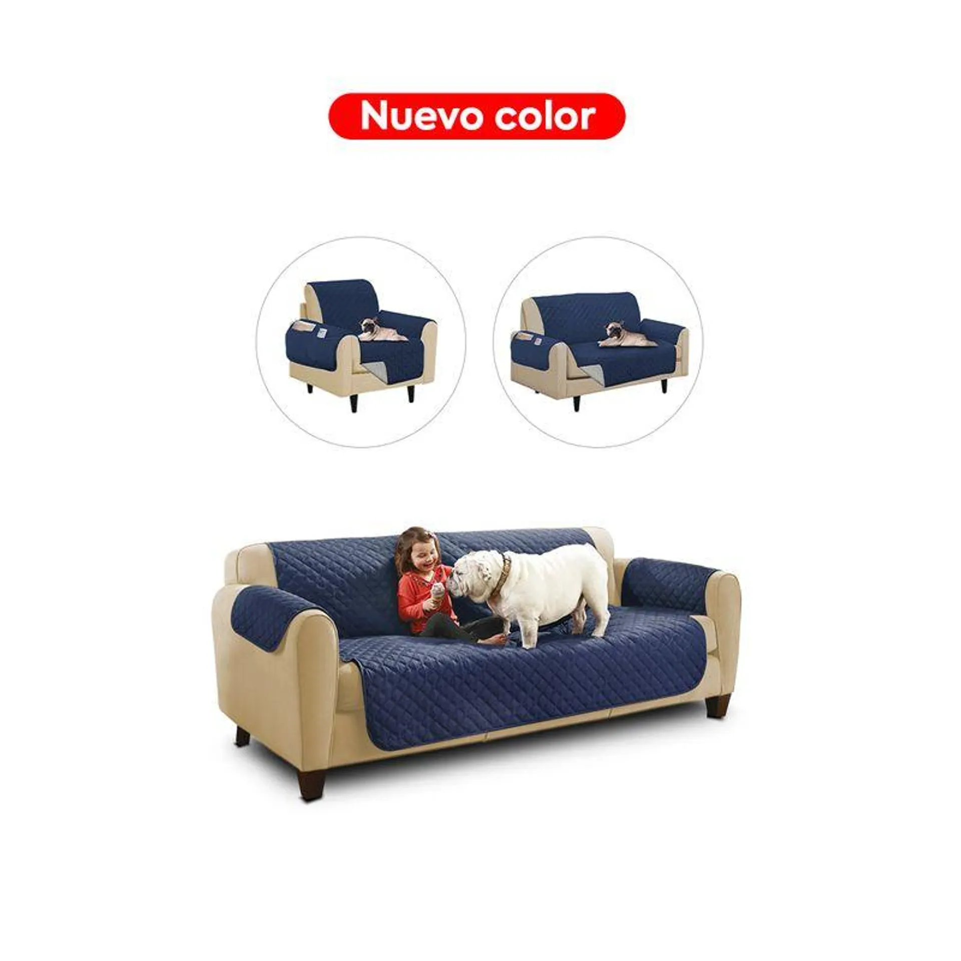 Couch Cover - Combo de Cobertores para Sofá de 1, 2 y 3 cuerpos