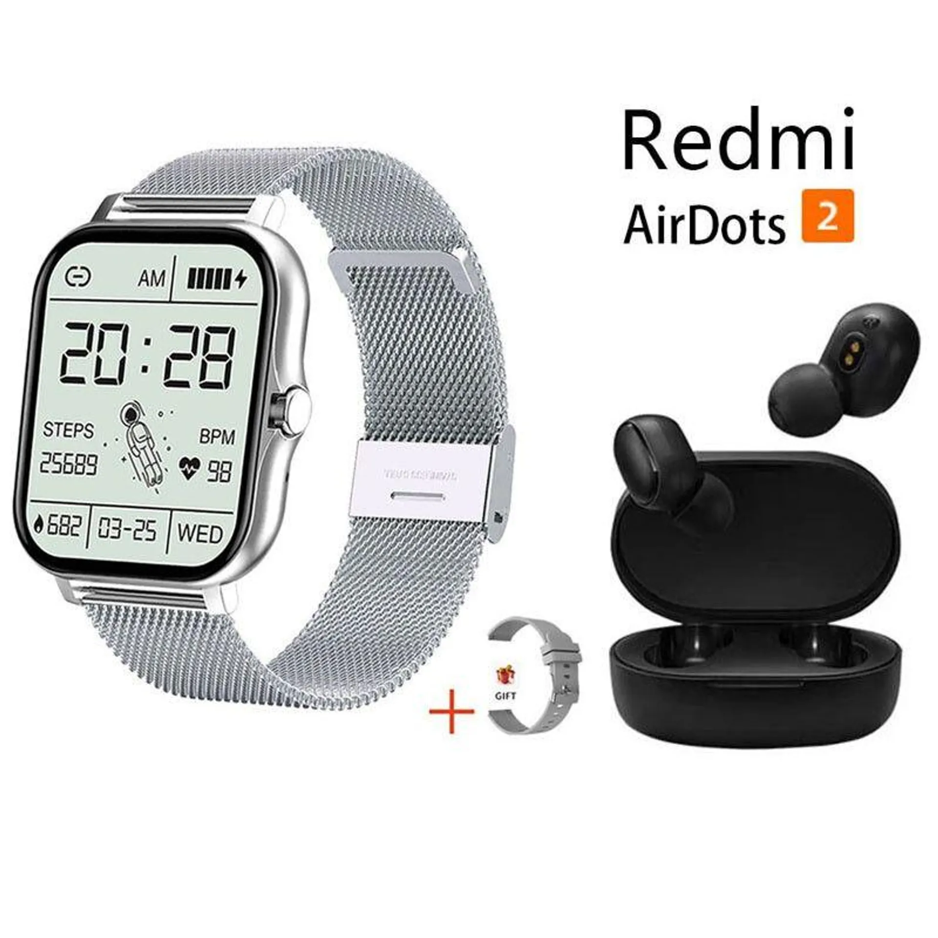 Reloj inteligente plata de 183 pulgadas + combo Xiaomi Redmi AirDots2