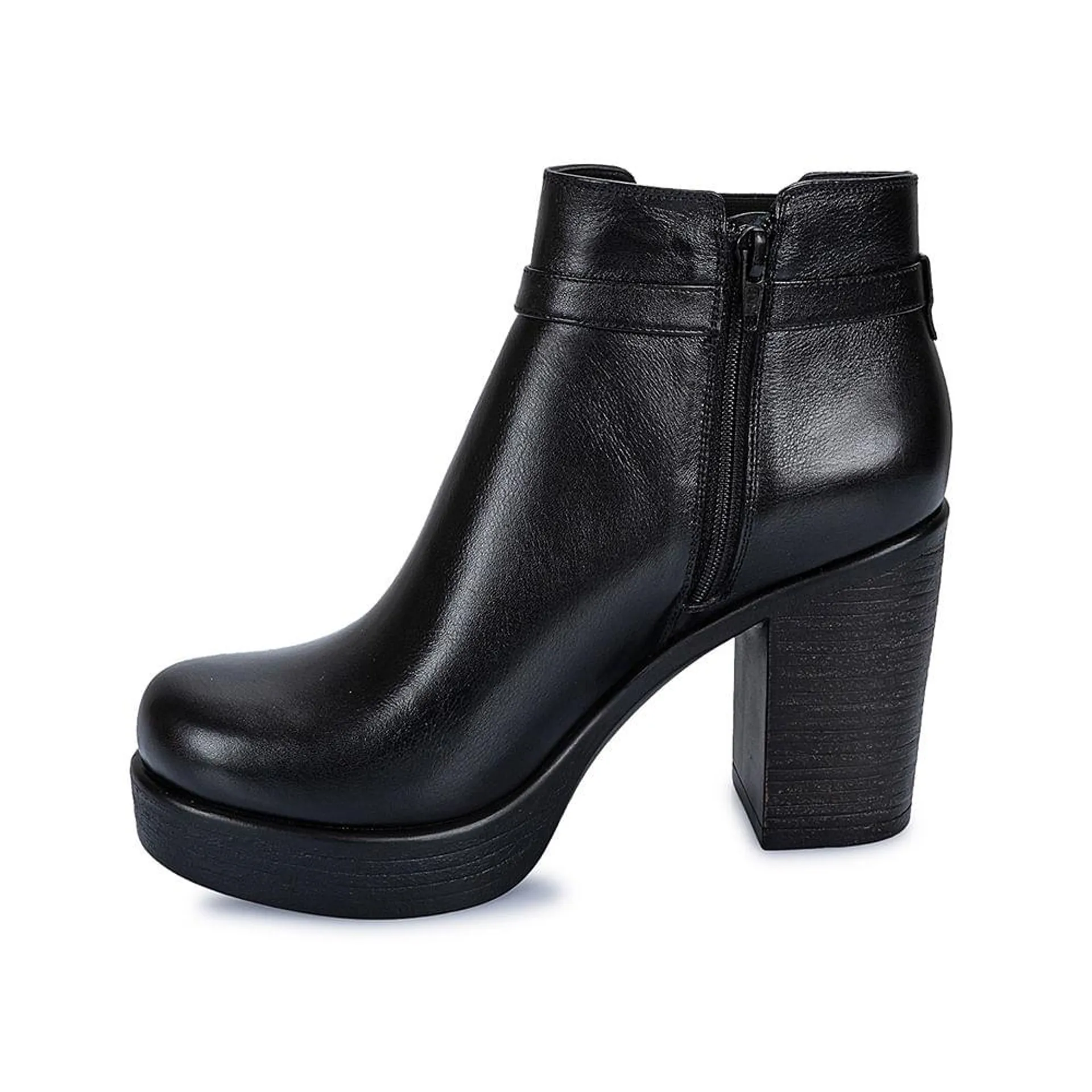 Botin Jodhpur Casual LINDA-2410 Negro Viale Cuero