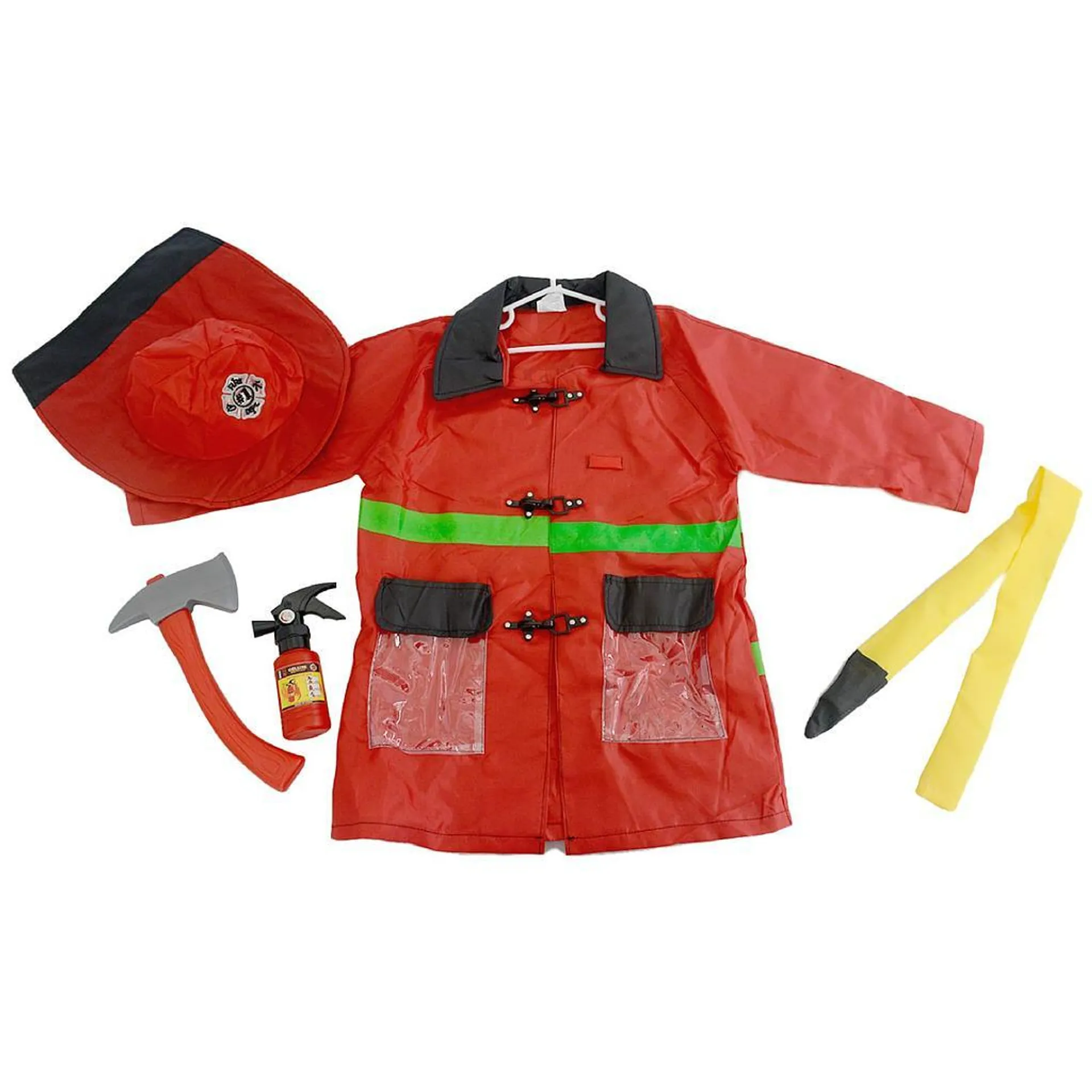 DISFRAZ DE BOMBERO ABRIGO + ACCESORIOS KN8002-1HYT DISFRACES