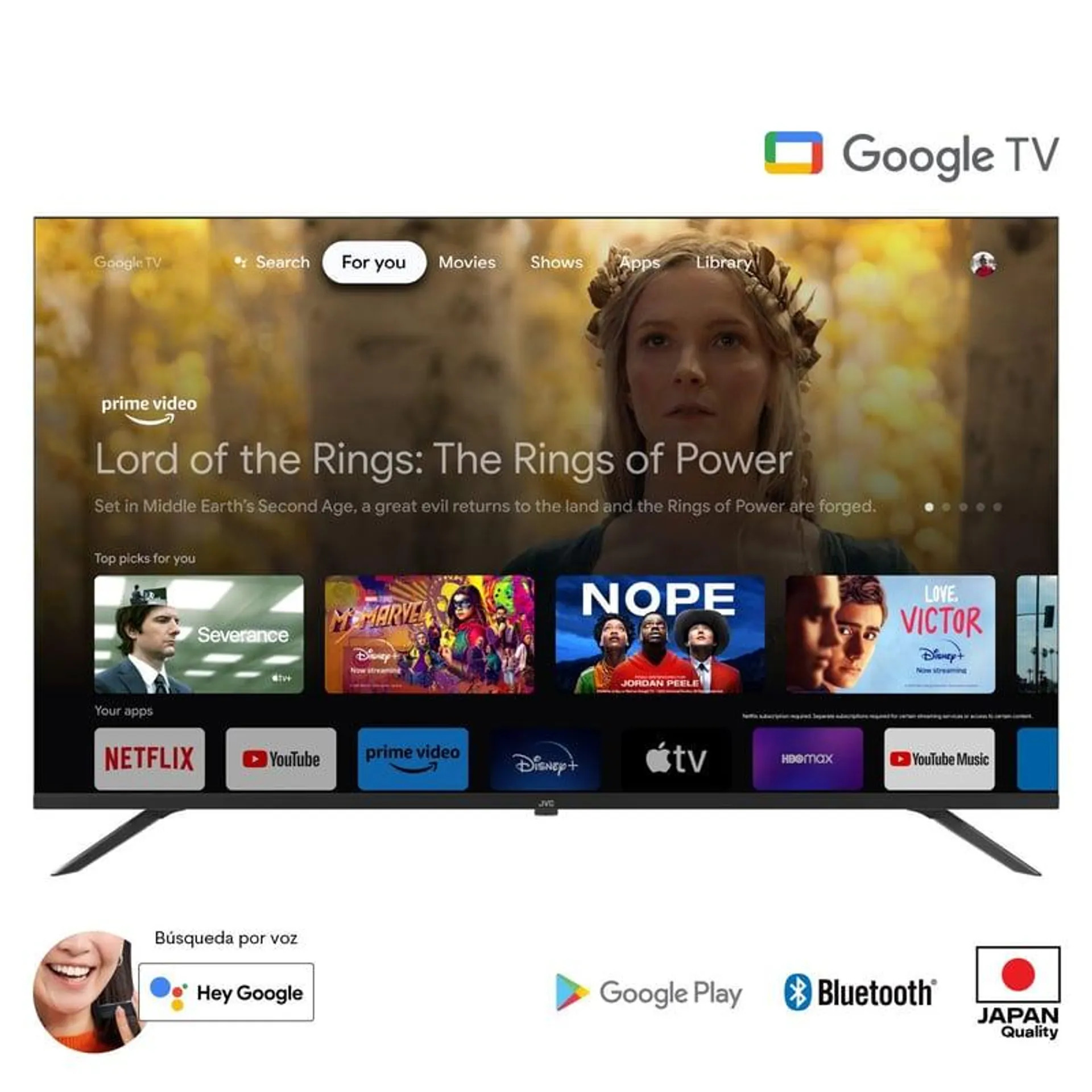 Televisor JVC Led 50" UHD Google Tv