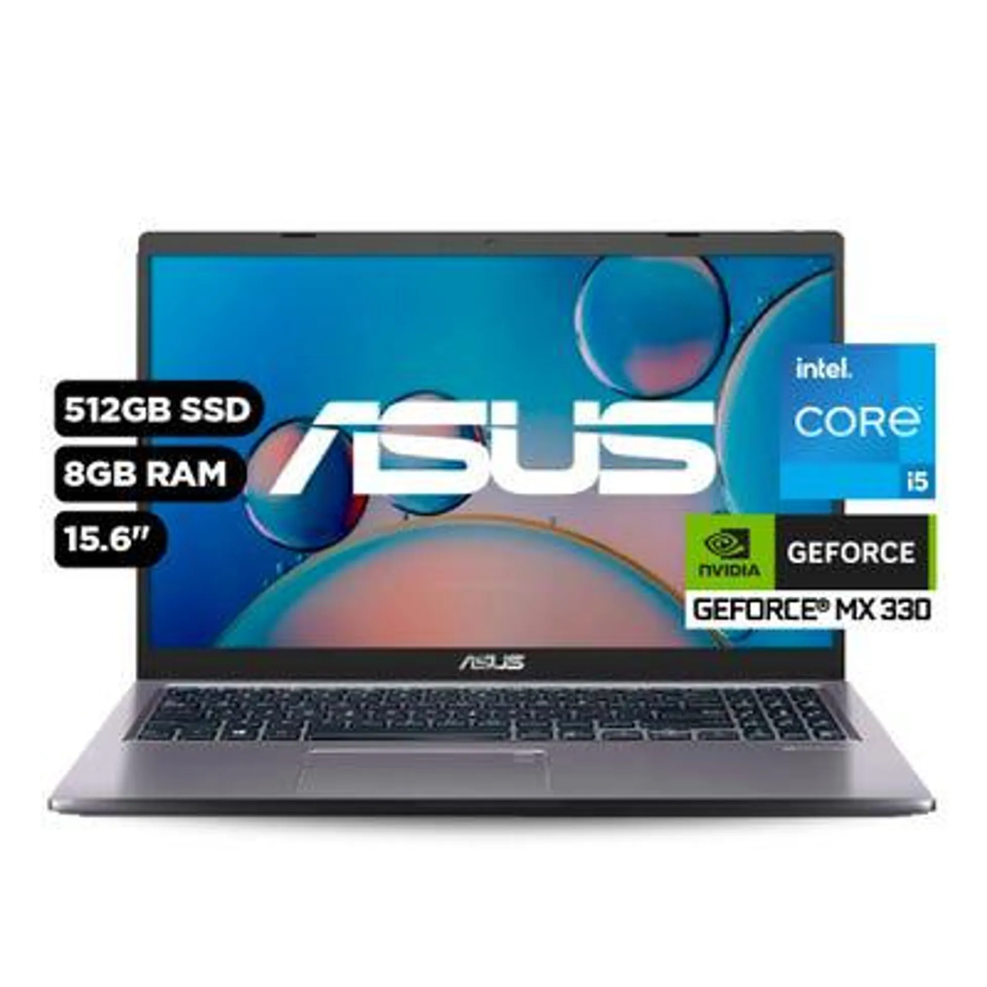 Laptop Asus X515 15.6" Windows 11 Intel Core i5 1135G7 8GB 512GB SSD NVIDIA MX330 X515EP-EJ665W Slate Grey