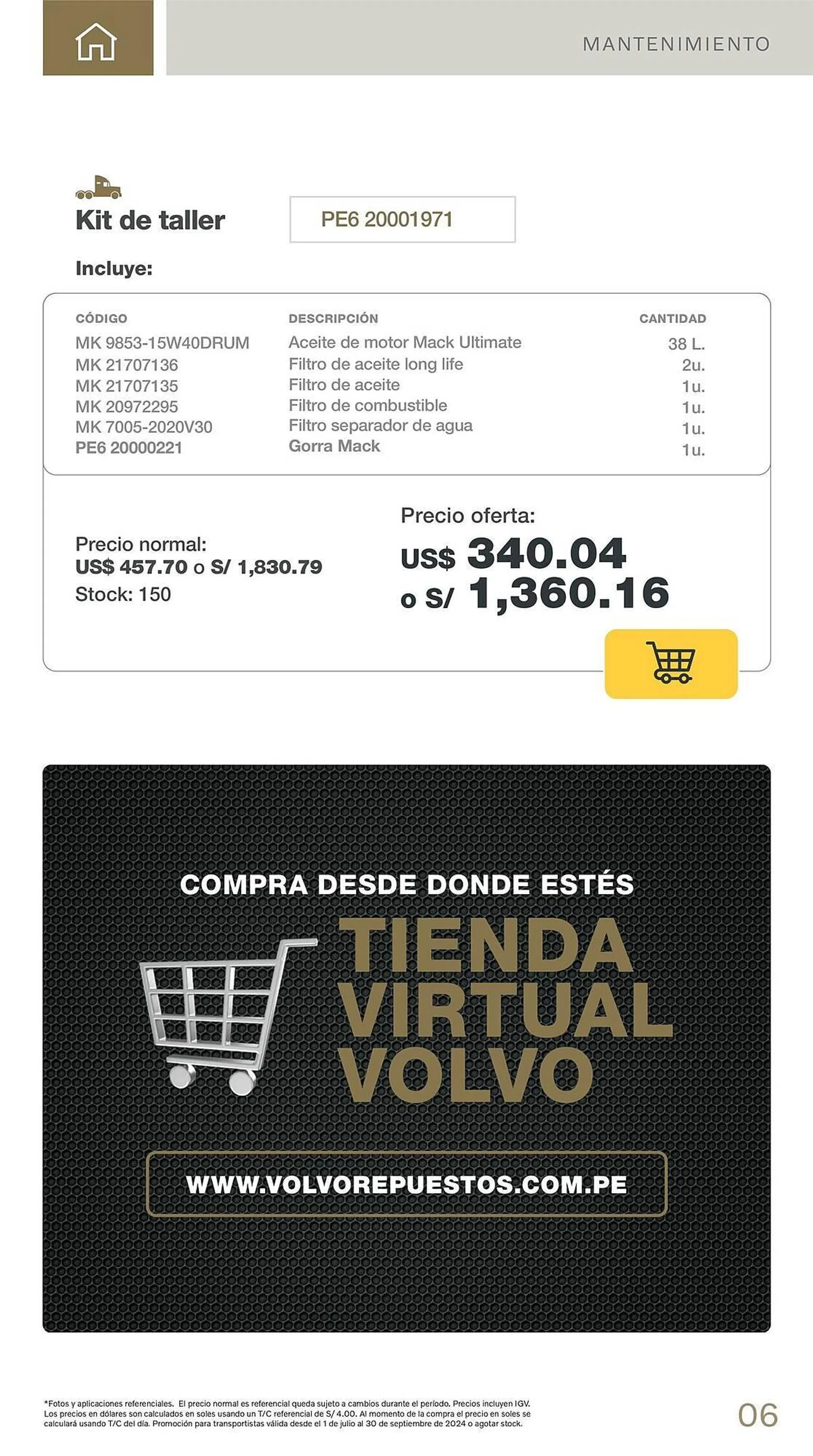 Catalogo de Catálogo Volvo 10 de julio al 30 de setiembre 2024 - Pag 6