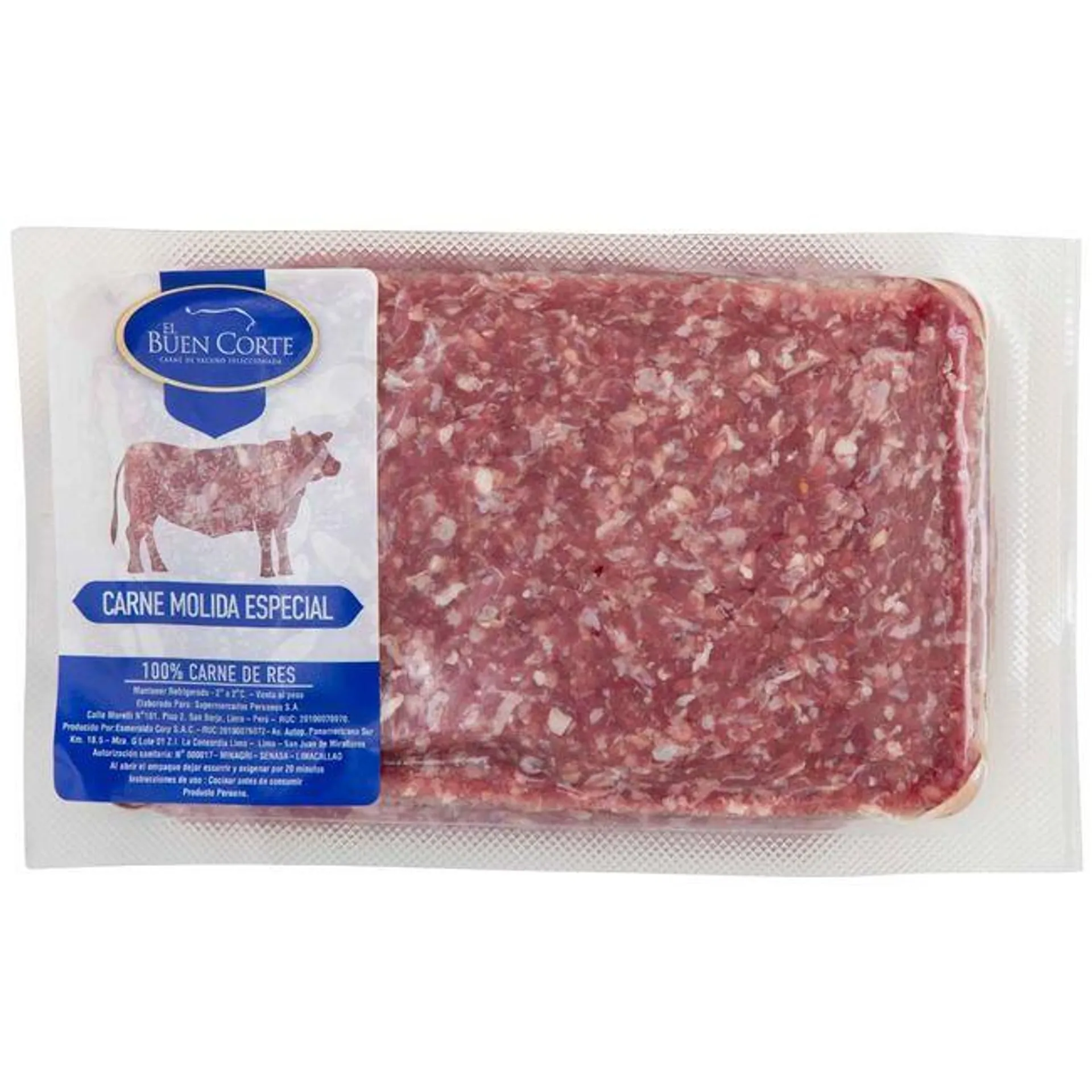 Carne Molida de Res Empacada al vacío EL BUEN CORTE