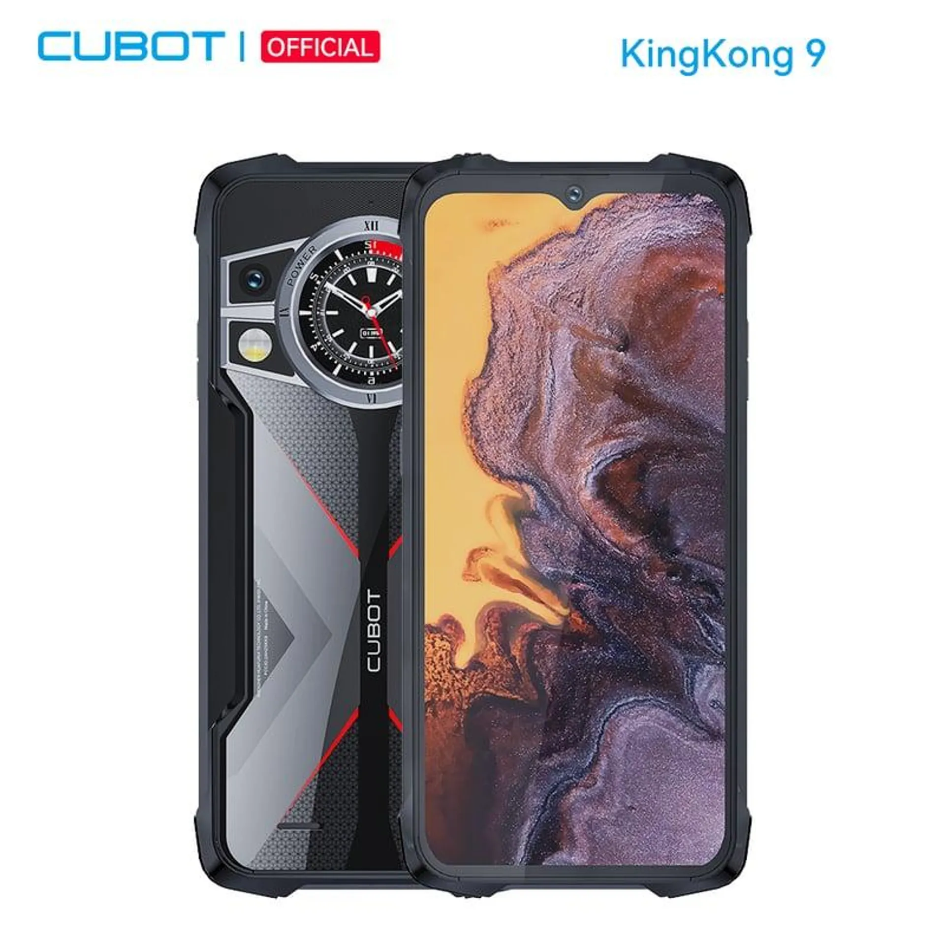 Celular Cubot KingKong 9 12GB 256GB Tarjeta SIM Dual Android 13-Negro