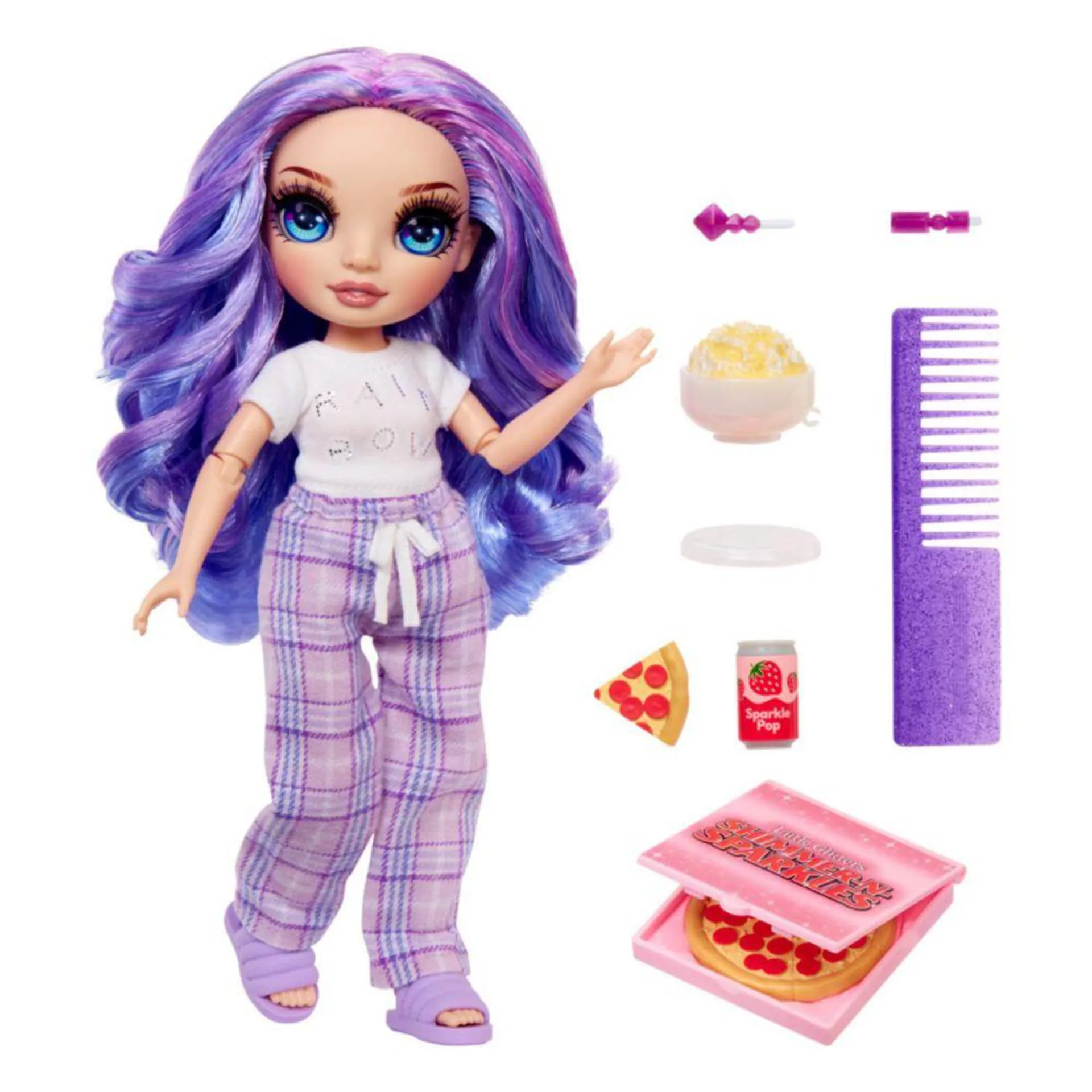 Muñeca Rainbow High Junior High Pj Party Fashion Violet