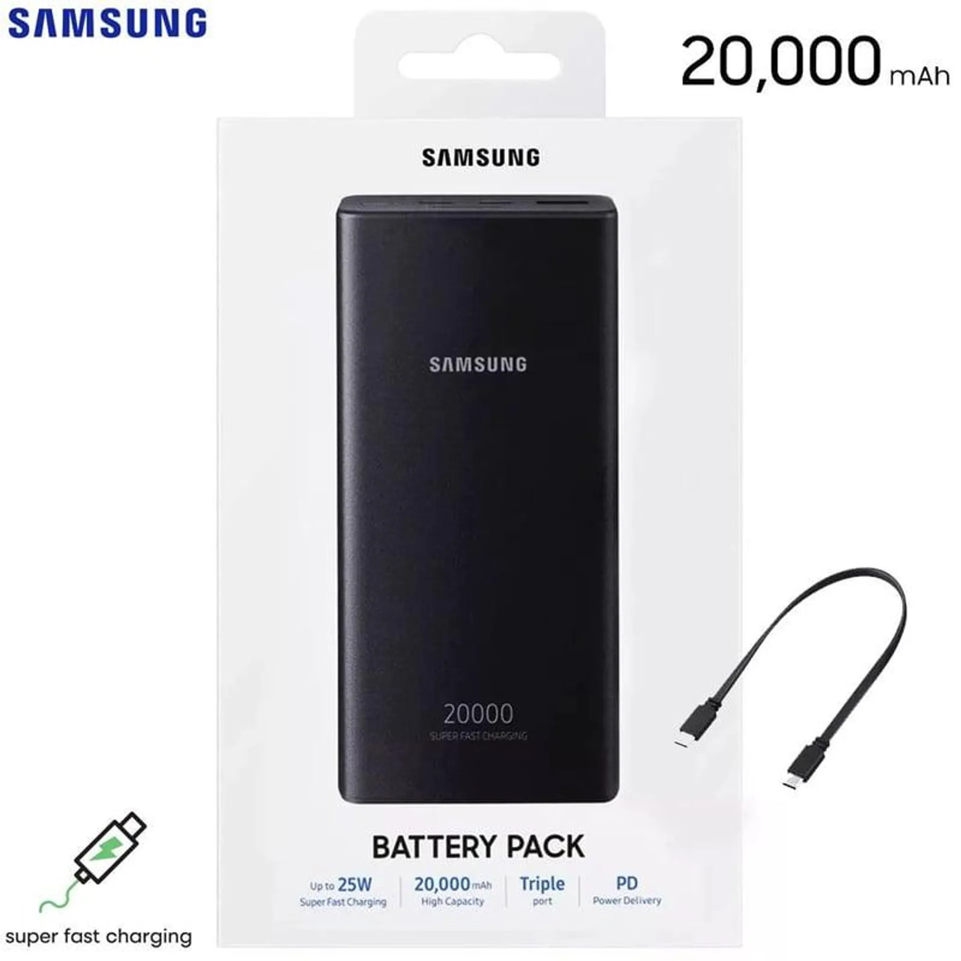 Power Bank Samsung Cargador Portatil 20000mah Super Fast Charger PD30