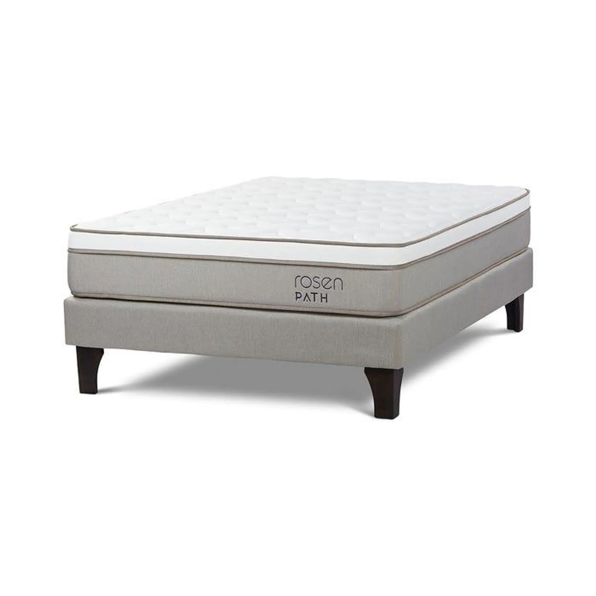 Cama Europea Path Niebla 2 Plazas 135 x 190 cm