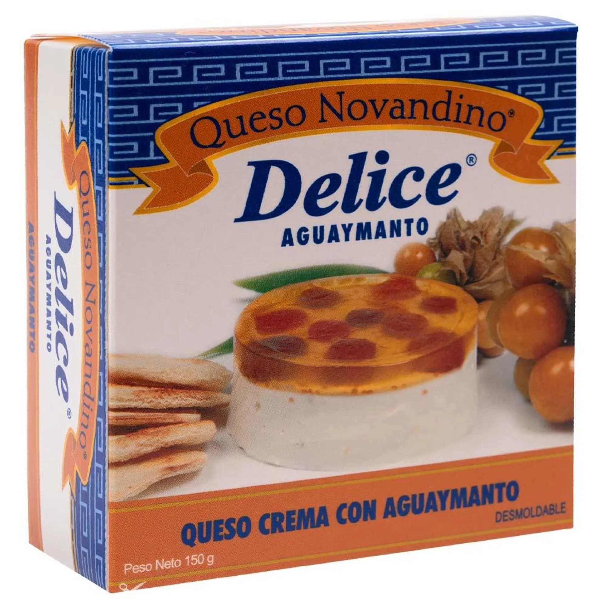 Queso Crema Novandino DELICE con Aguaymanto Paquete 150g