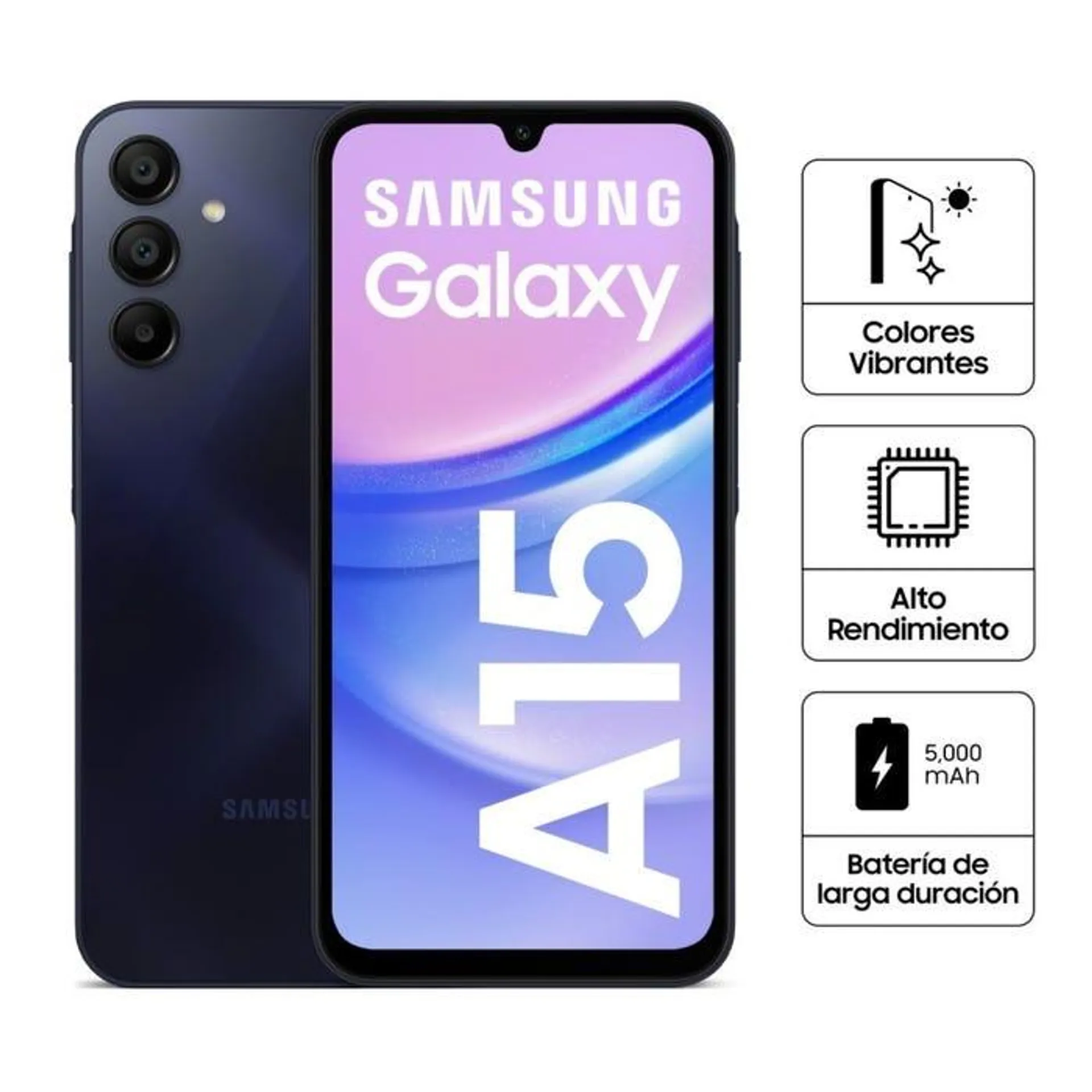 Celular Samsung Galaxy A15 4G 256GB 8GB 6.5" Negro