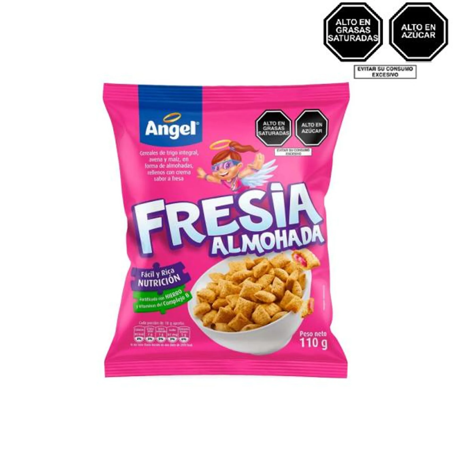 Cereal Angel Fresia Relleno Sabor Fresa 110g