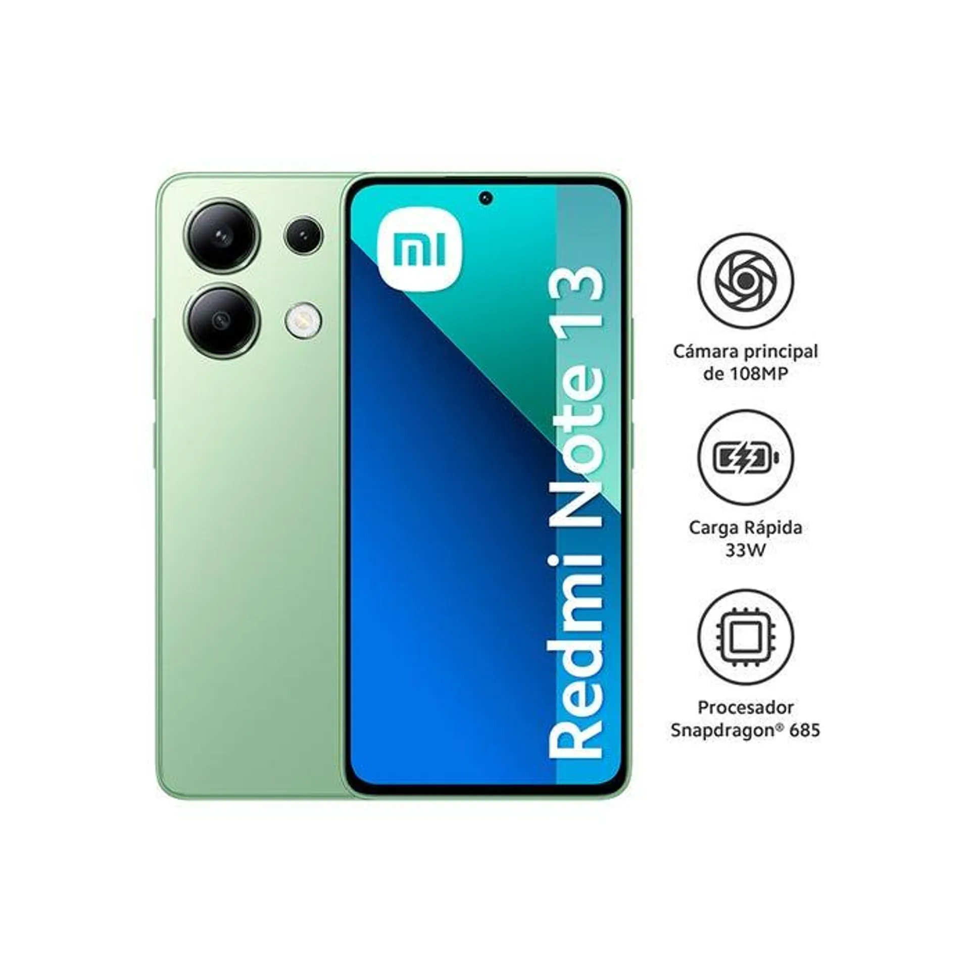 Celular Xiaomi Redmi Note 13 8GB 256GB 6.67" Verde