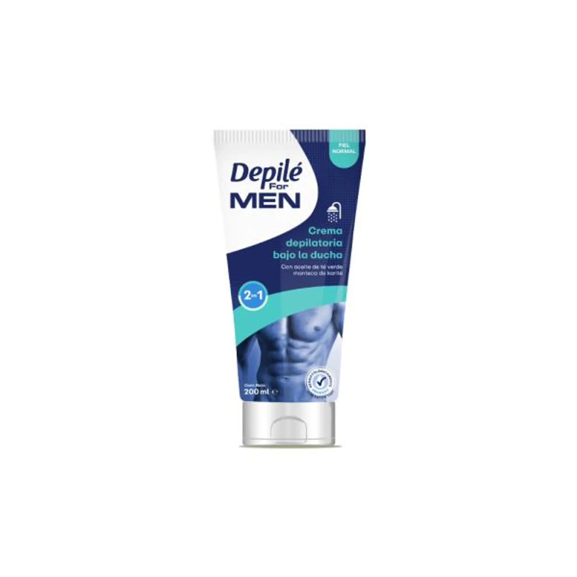 Crema depilatoria masculina Bajo la ducha x 200 ml