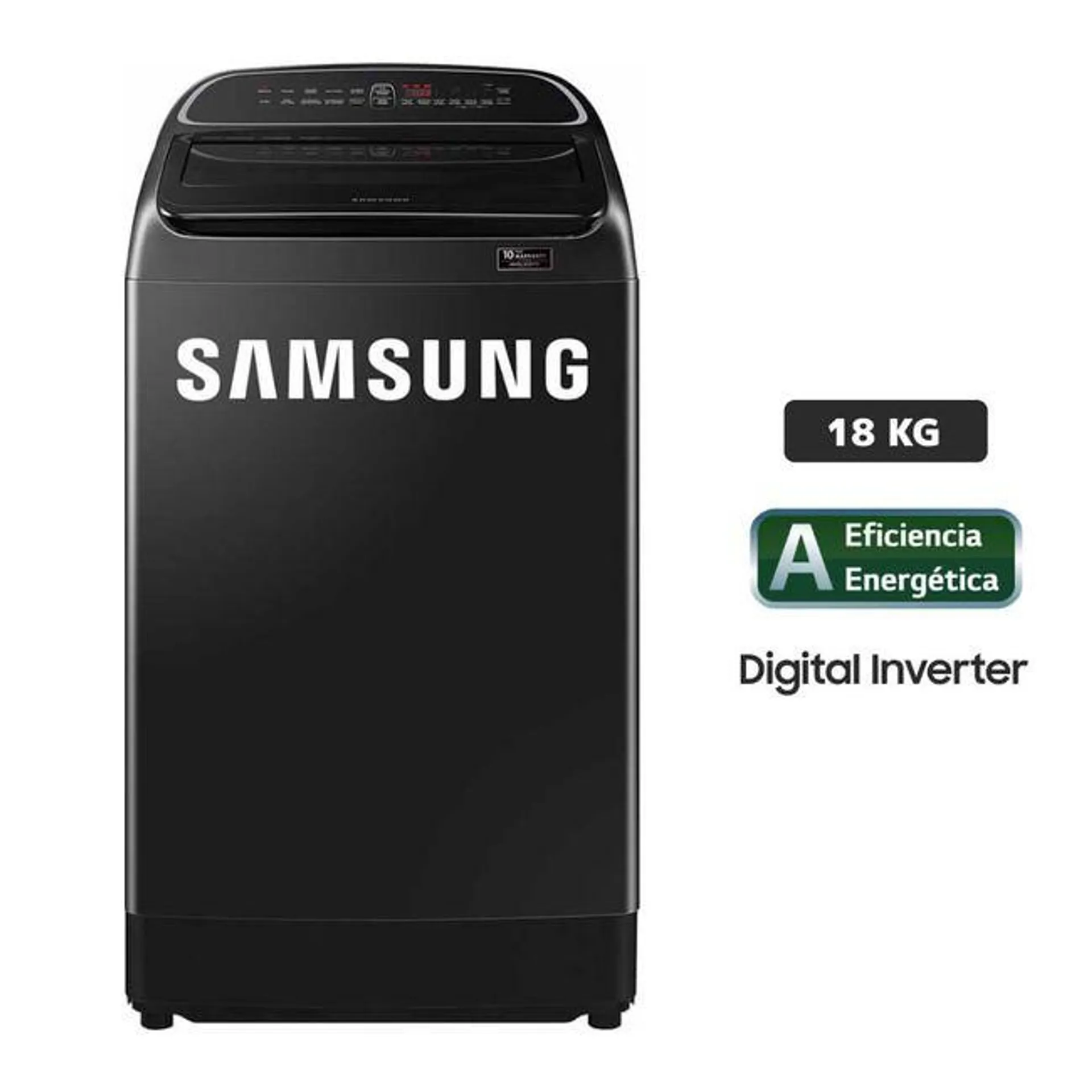 Lavadora SAMSUNG Carga Superior 18Kg WA18T6260BV Negro