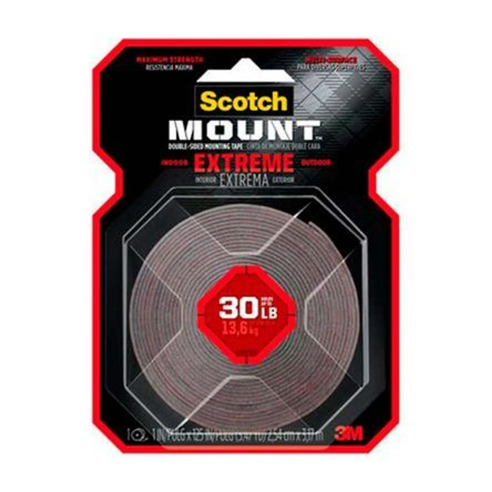 Cinta de doble contacto extrema 3M 25.4mmx3.17mm