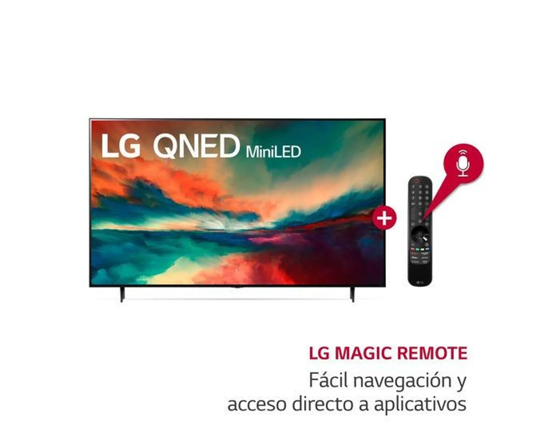 Televisor LG QNED Mini LED 4K ThinQ AI Smart 65" 65QNED85SRA