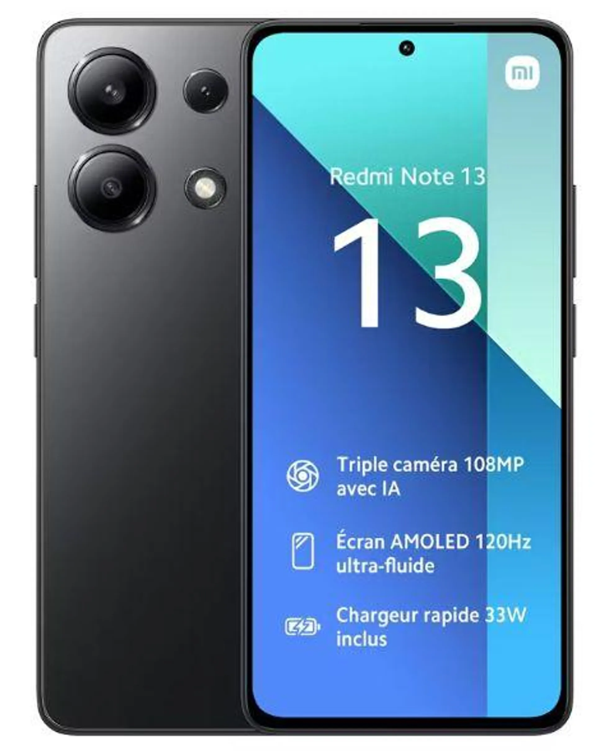 Xiaomi Redmi Note 13 8GB 256GB - Negro 23129RA5FL