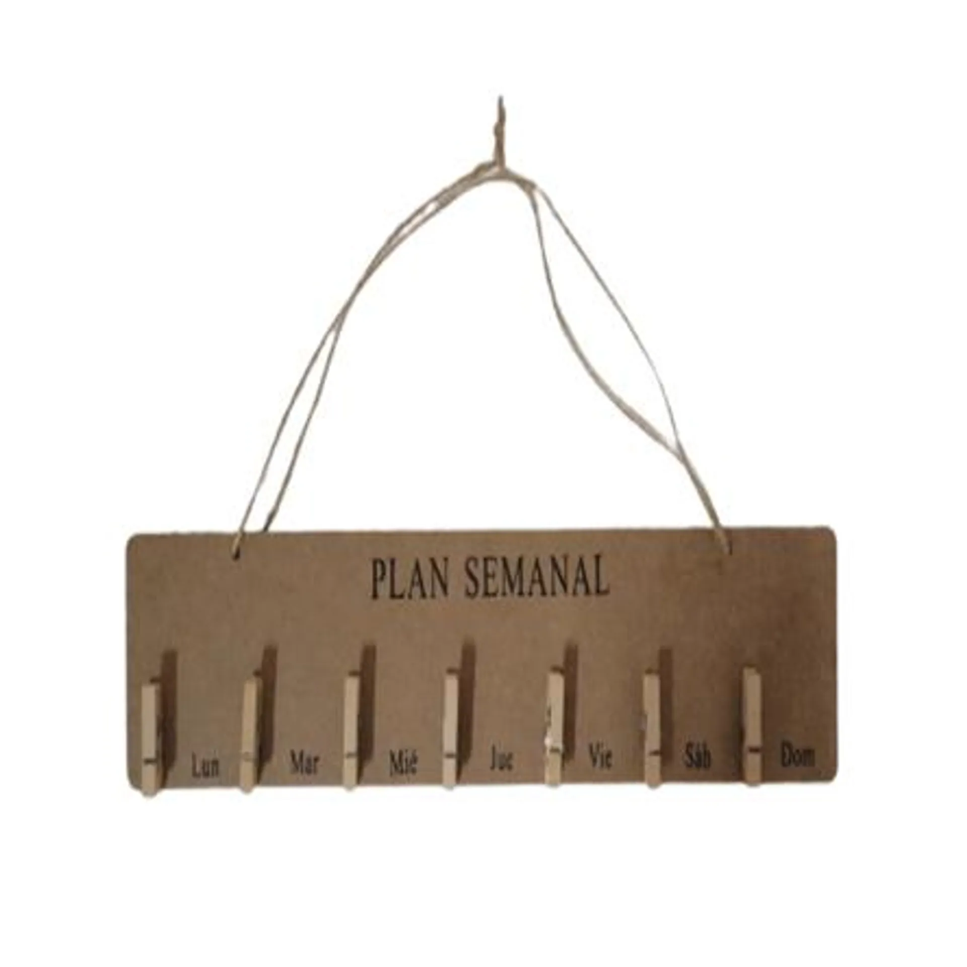 Planner Semanal 39 cm MDF - Planner Semanal 39cm