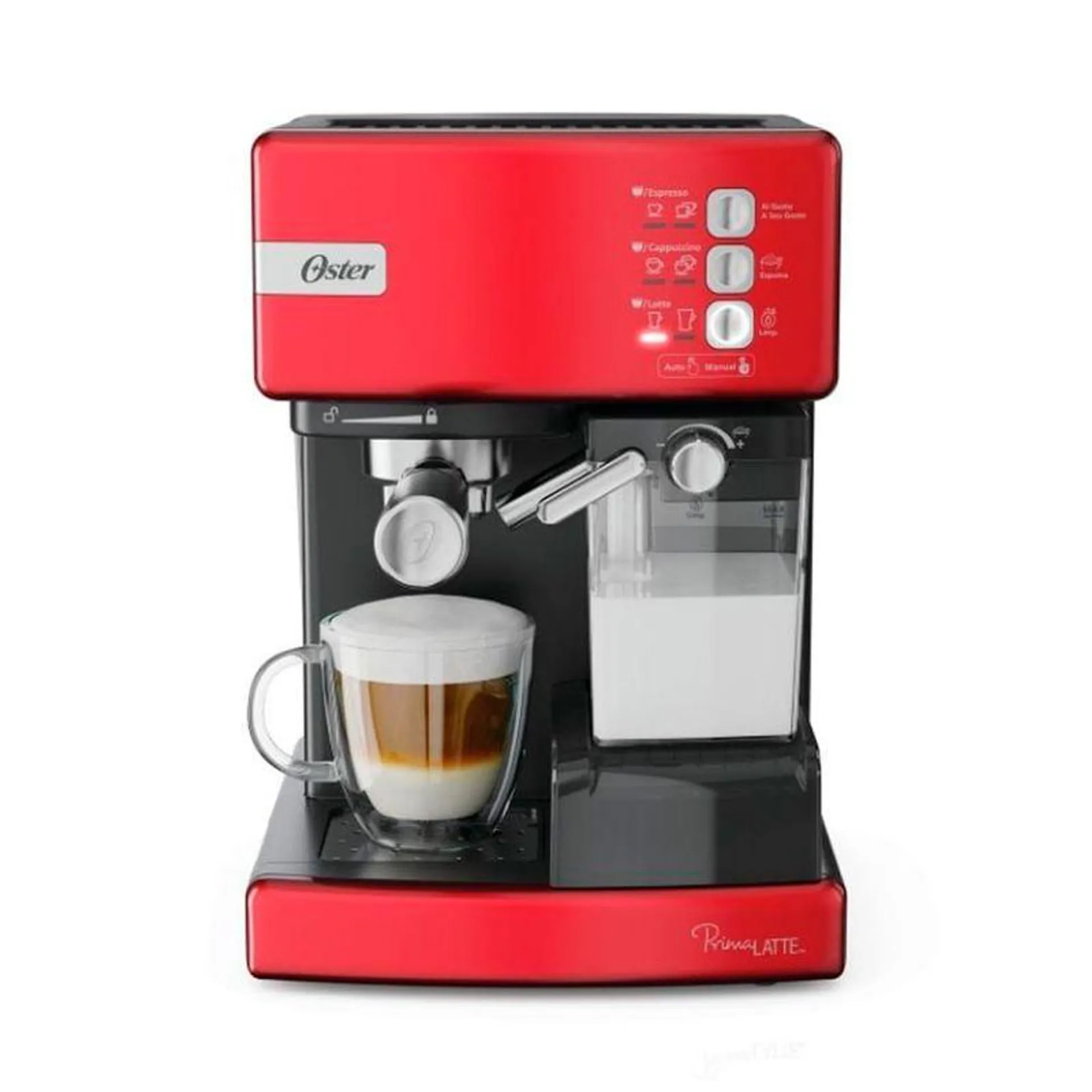 Oster Máquina de Espresso 6 Tazas PrimaLatte BVSTEM6603R 15 Bares