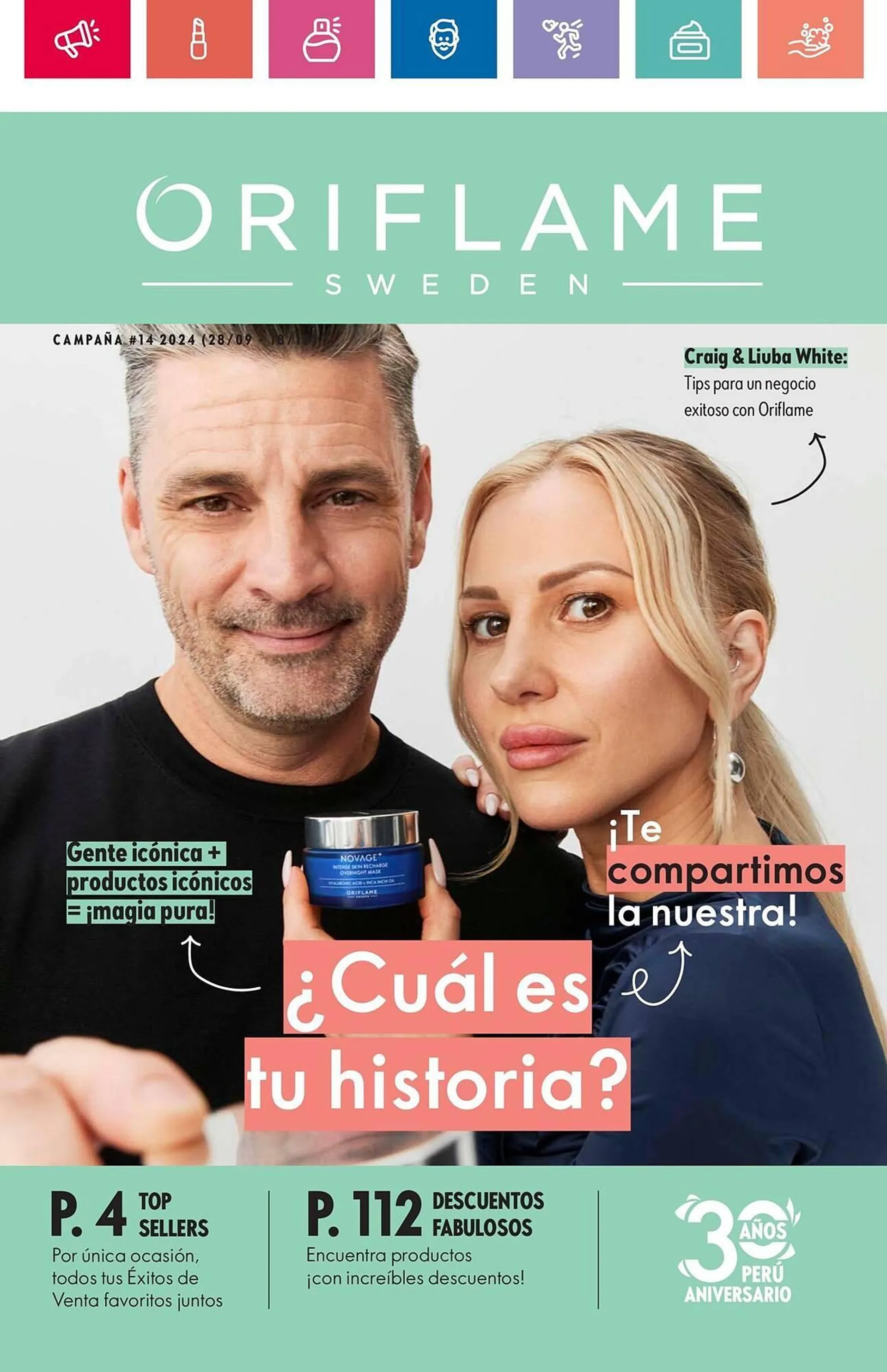 Catalogo de Catálogo Oriflame 30 de setiembre al 18 de octubre 2024 - Pag 1