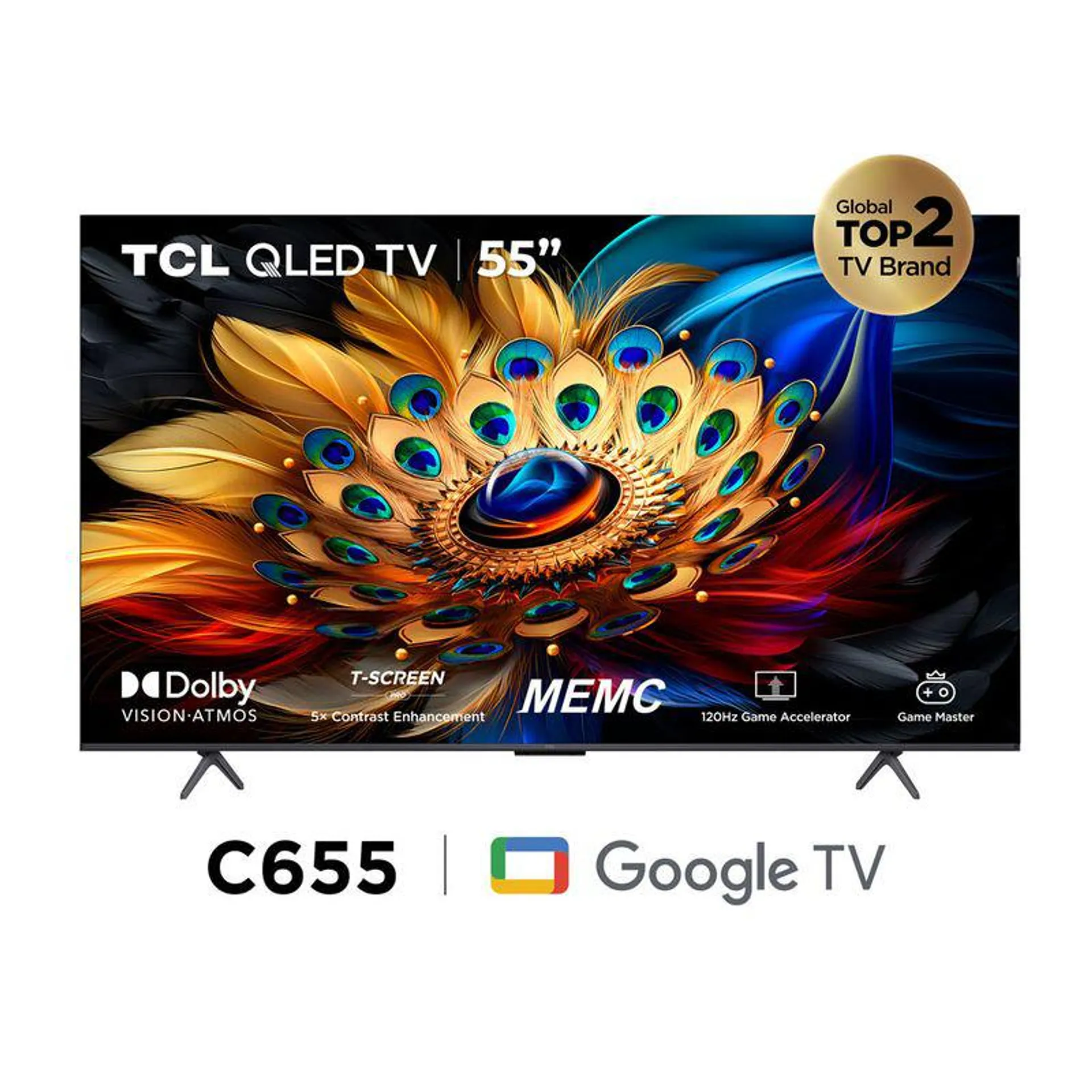 Televisor TCL 55" Qled Smart Google 55C655