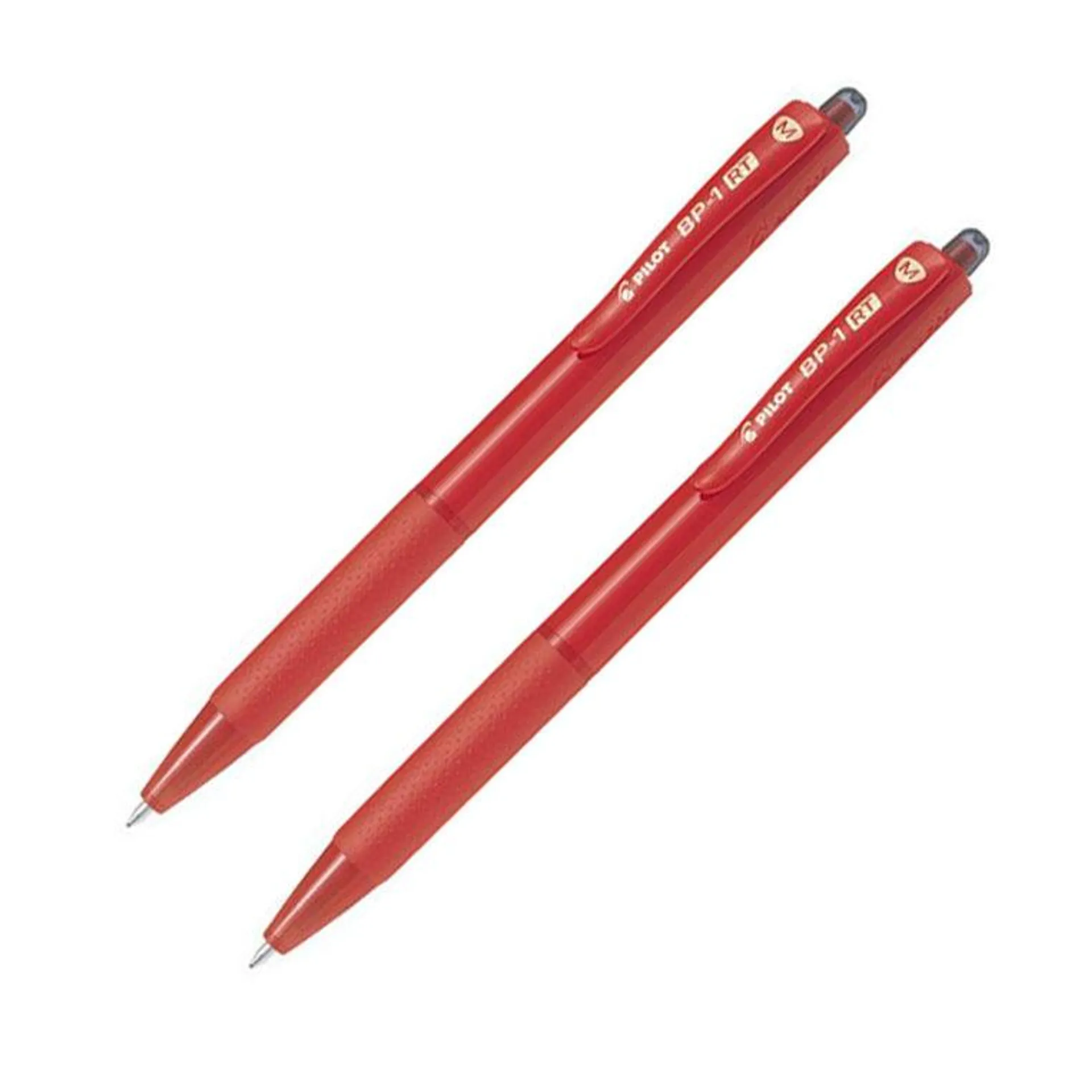 Bolígrafo Pilot Tinta Seca (Bp-1Rt) Punta Fina x 2 Blister Rojo