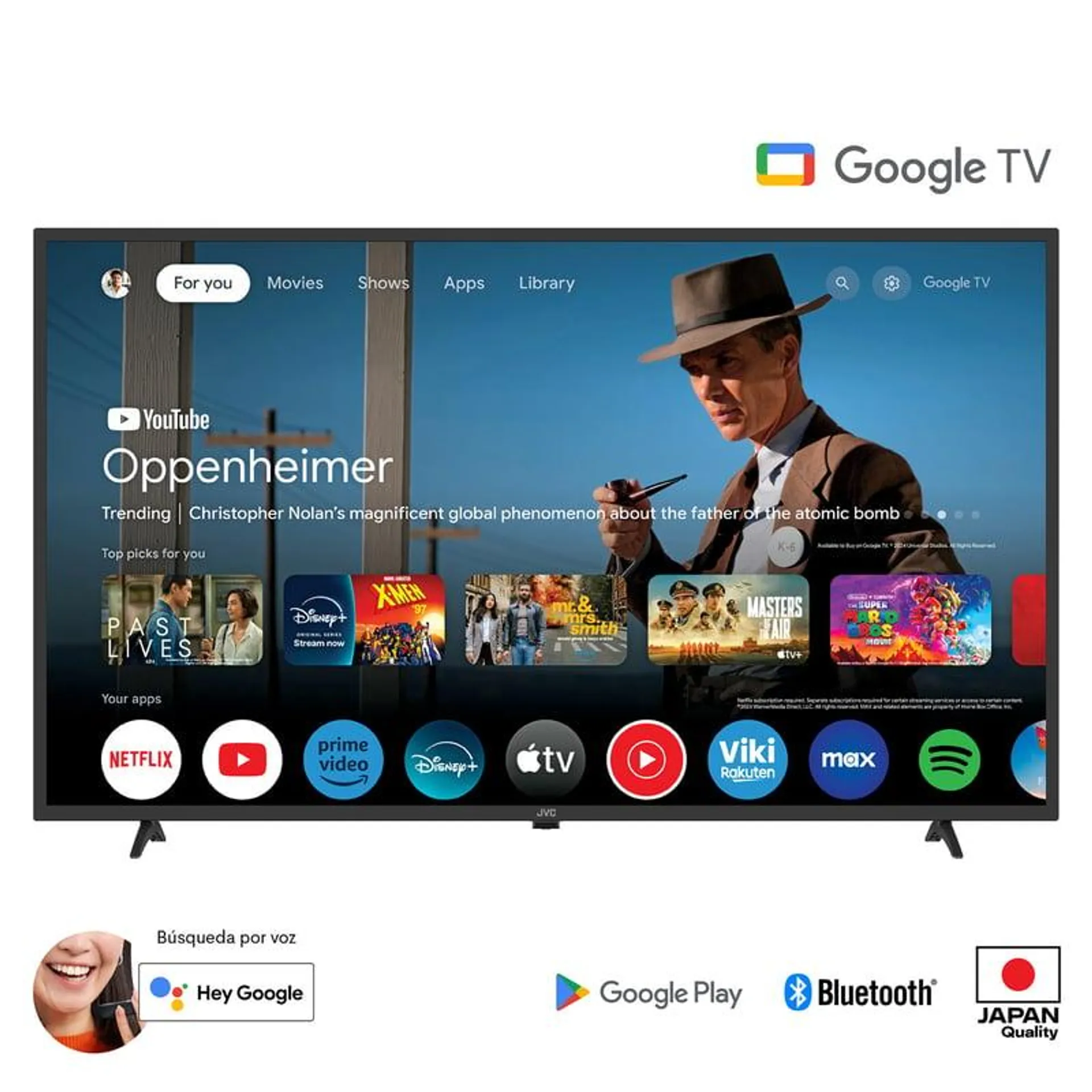 Televisor Jvc 43" Fhd Google Tv Os