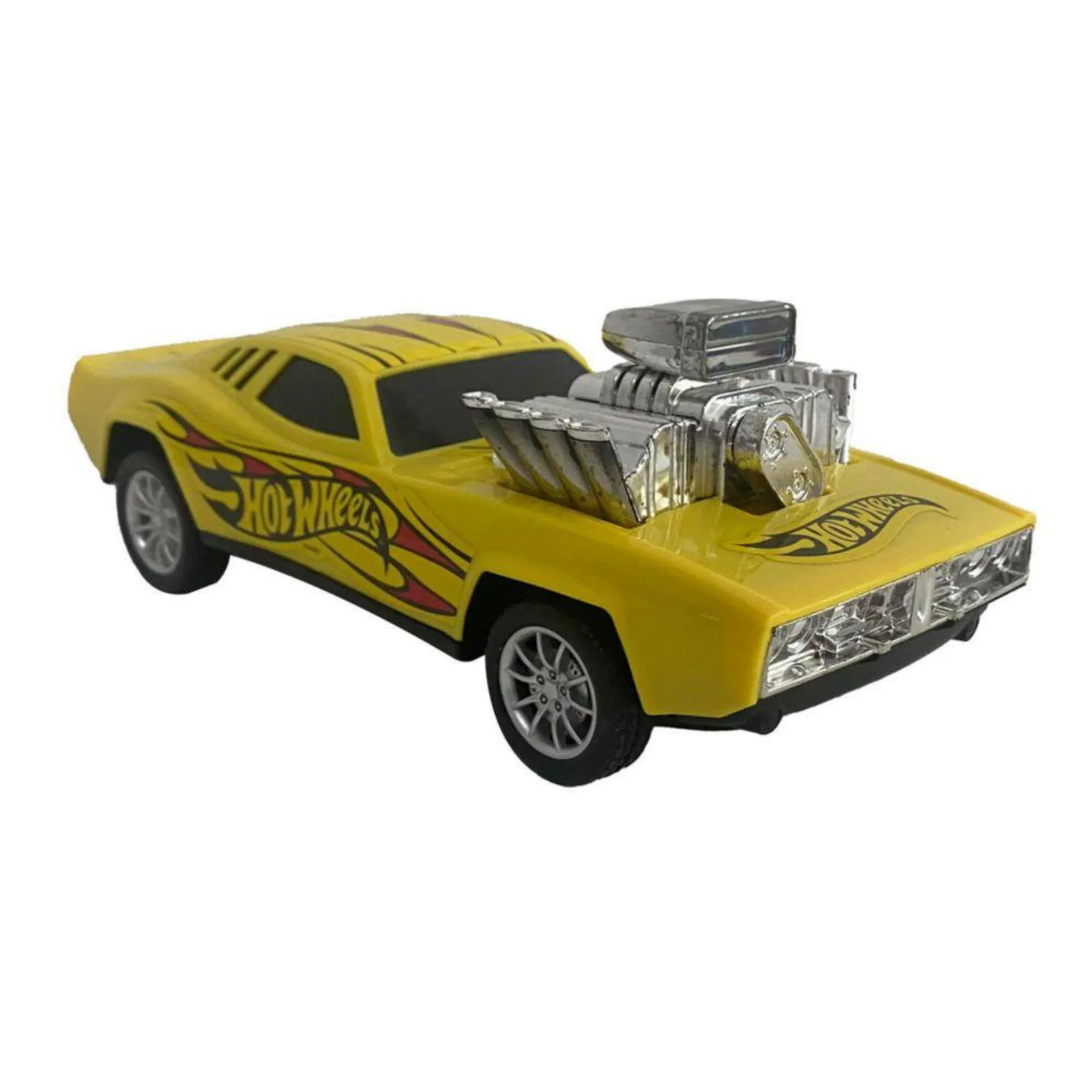 Auto De Friccion Hot Wheels 22Cm Amarillo