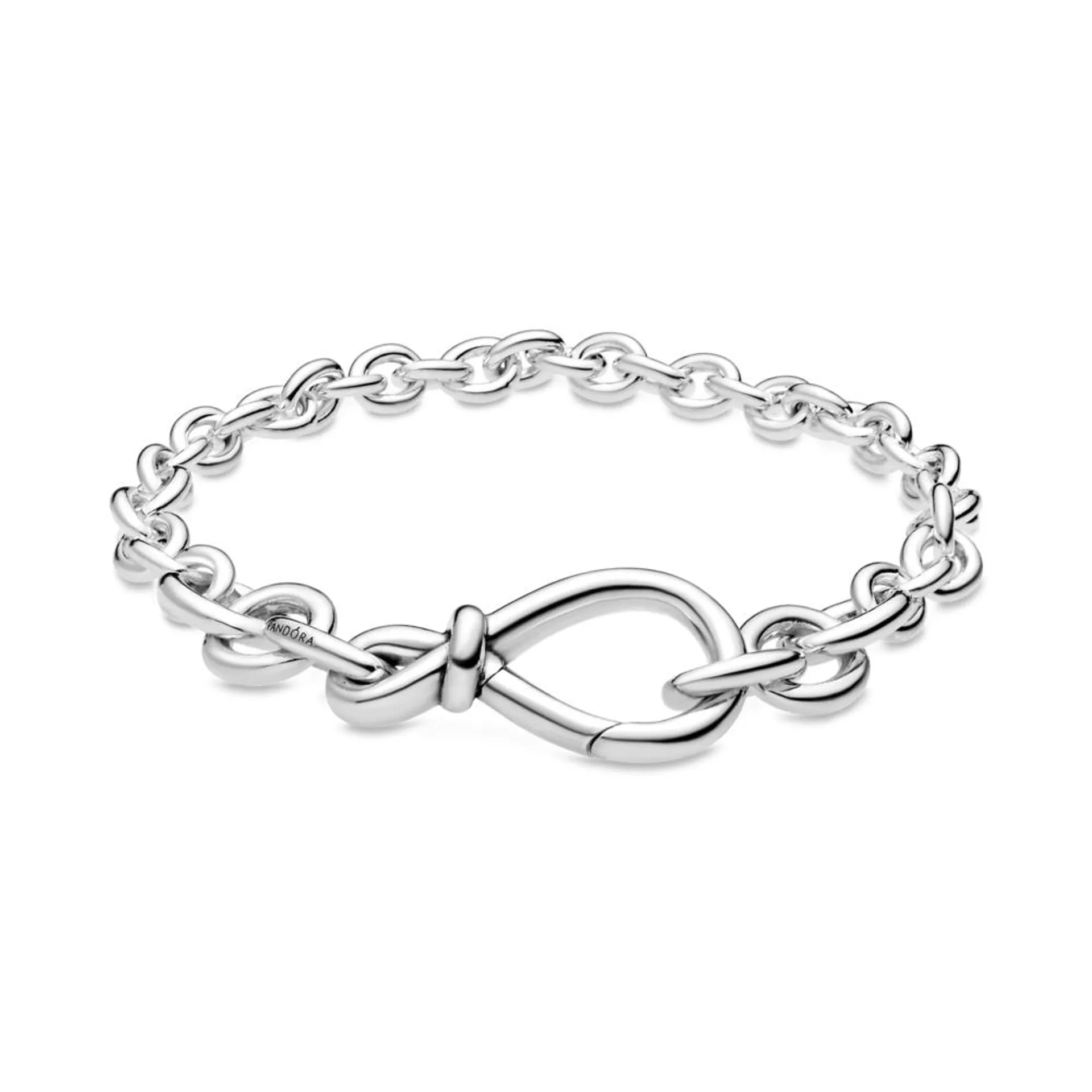 Brazalete de cadena Nudo infinito grueso