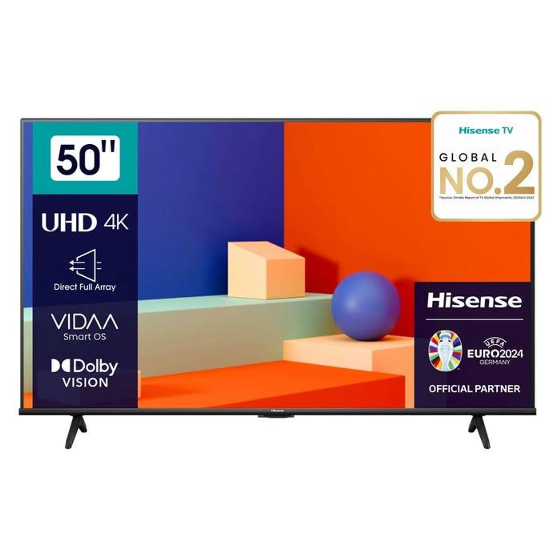 TV Hisense 50" 50A6K 4K UHD Smart VIDAA