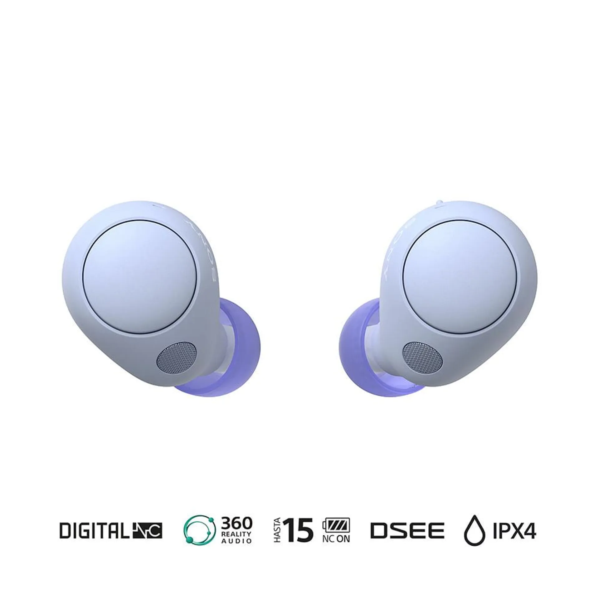 Sony Audífonos WF-C700N True Wireless Noise Cancelling Violeta