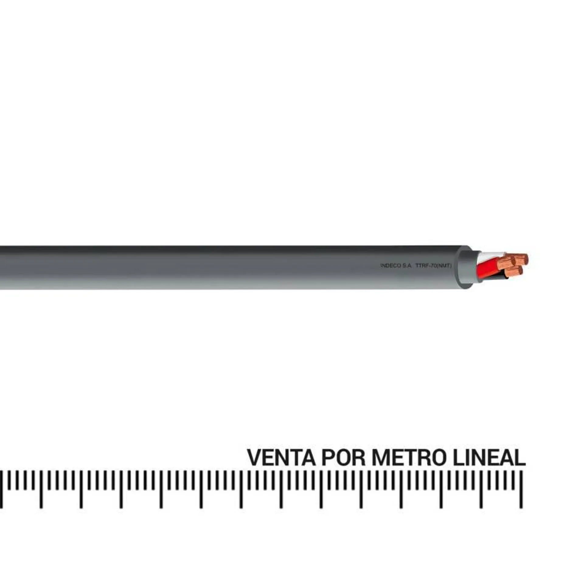 Cable vulcanizado 12 AWG por Metro Lineal