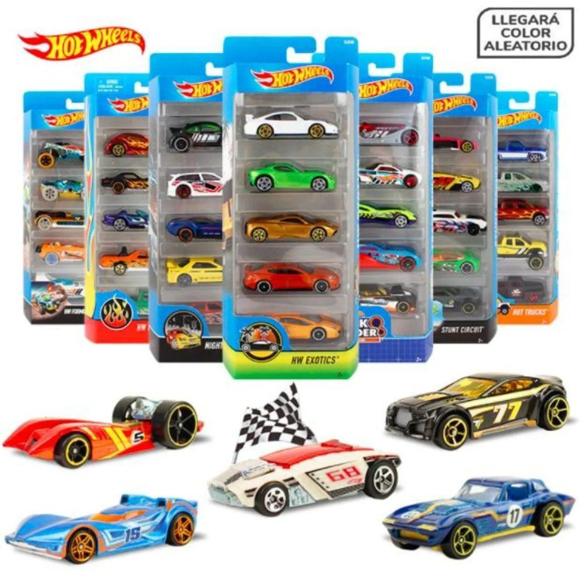 Carro Hotwheels Pack De 5