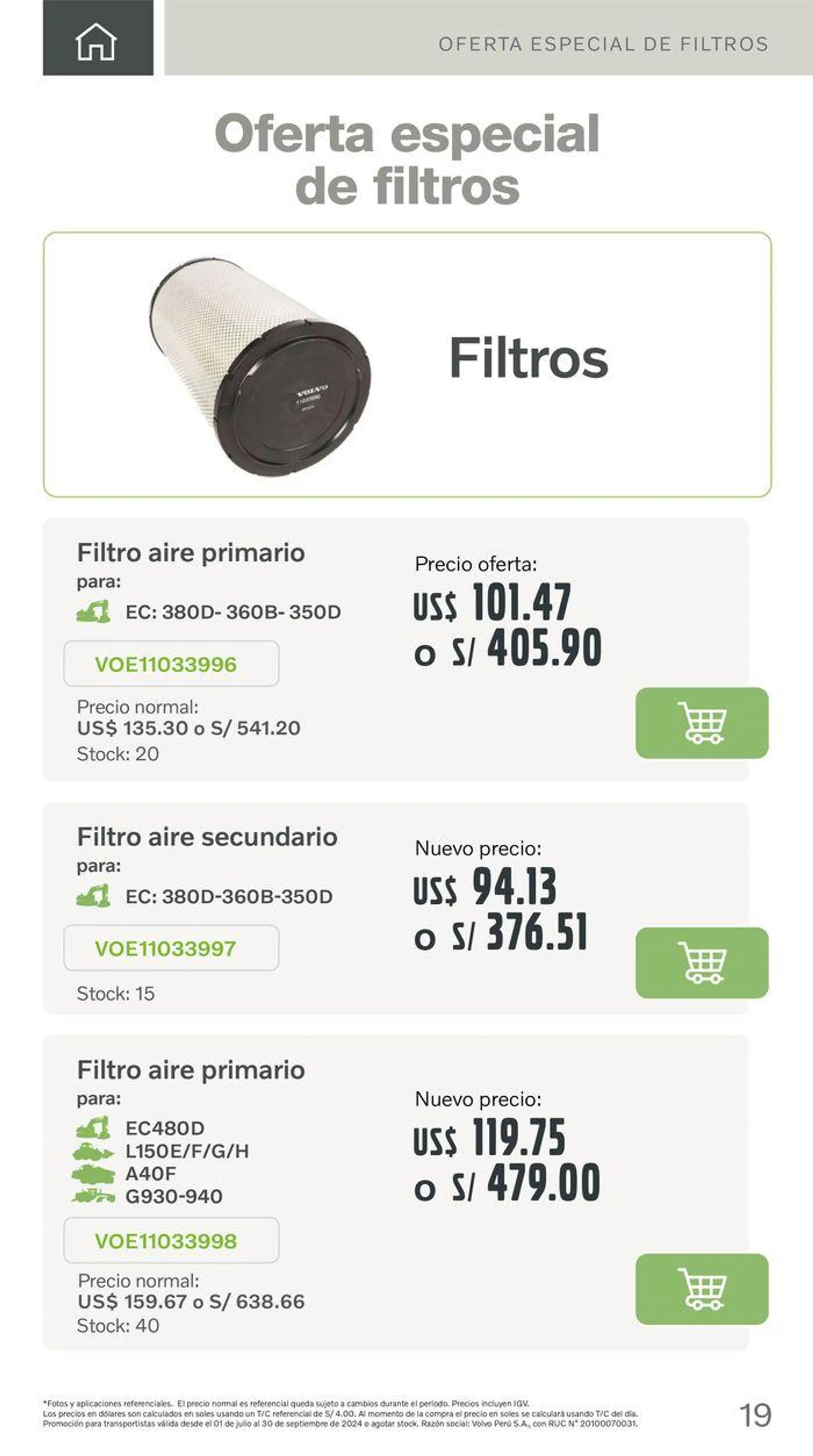 Promociones de repuestos, filtros y lubricantes !! - 19