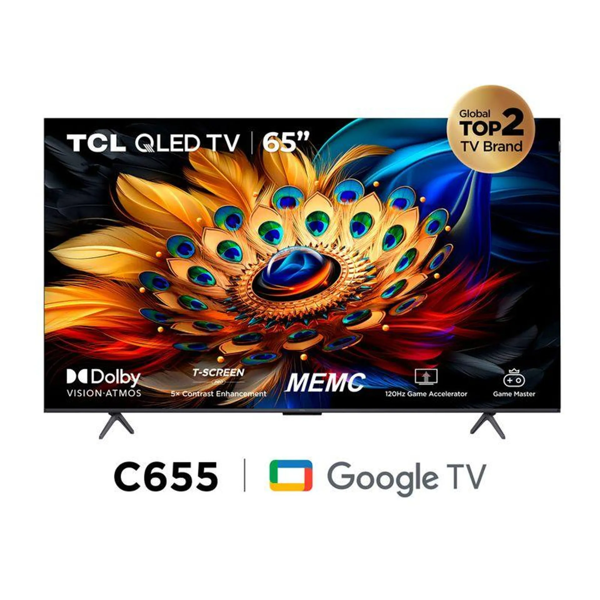 Televisor TCL 65" Qled Smart Google 65C655