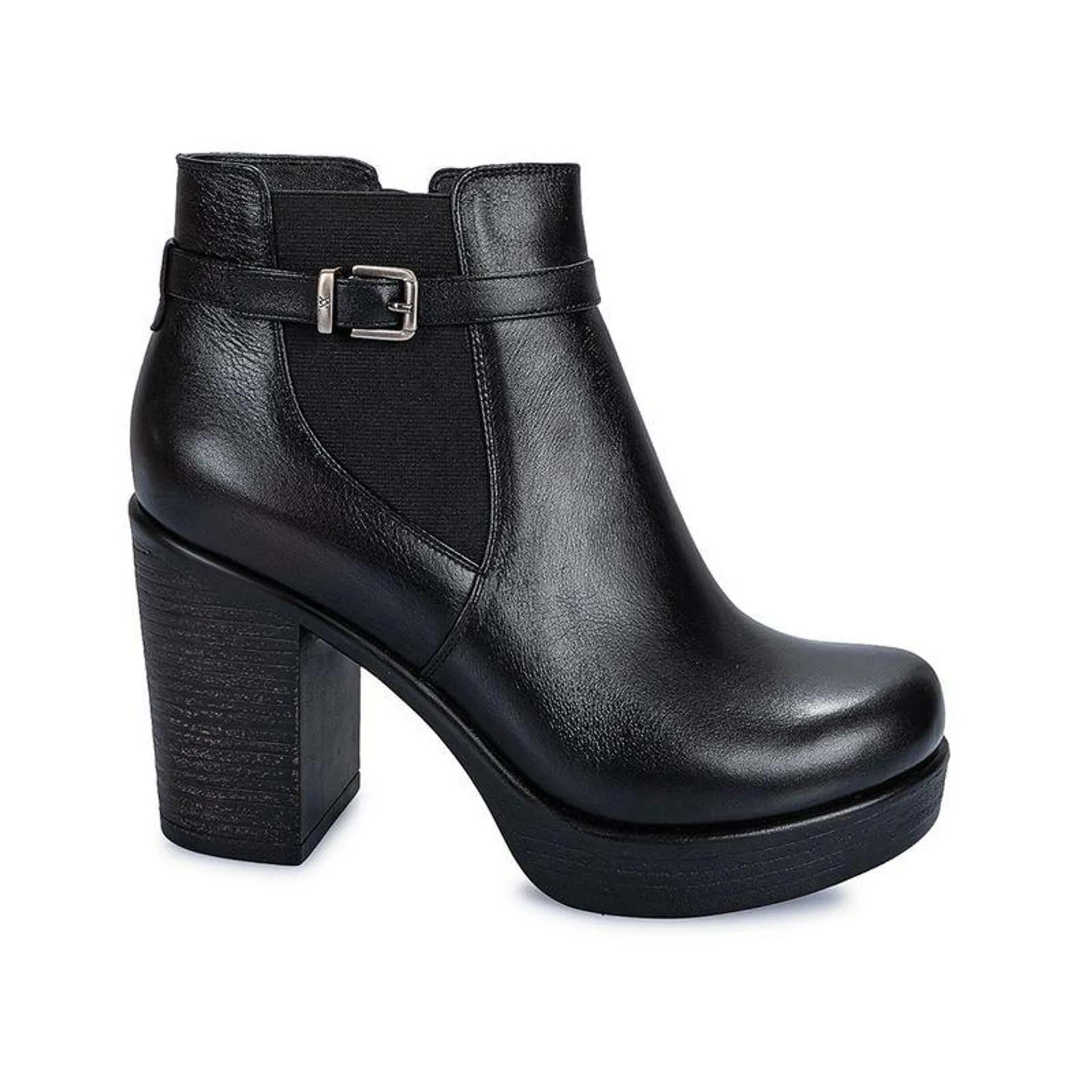 Botin Jodhpur Casual LINDA-2410 Negro Viale Cuero