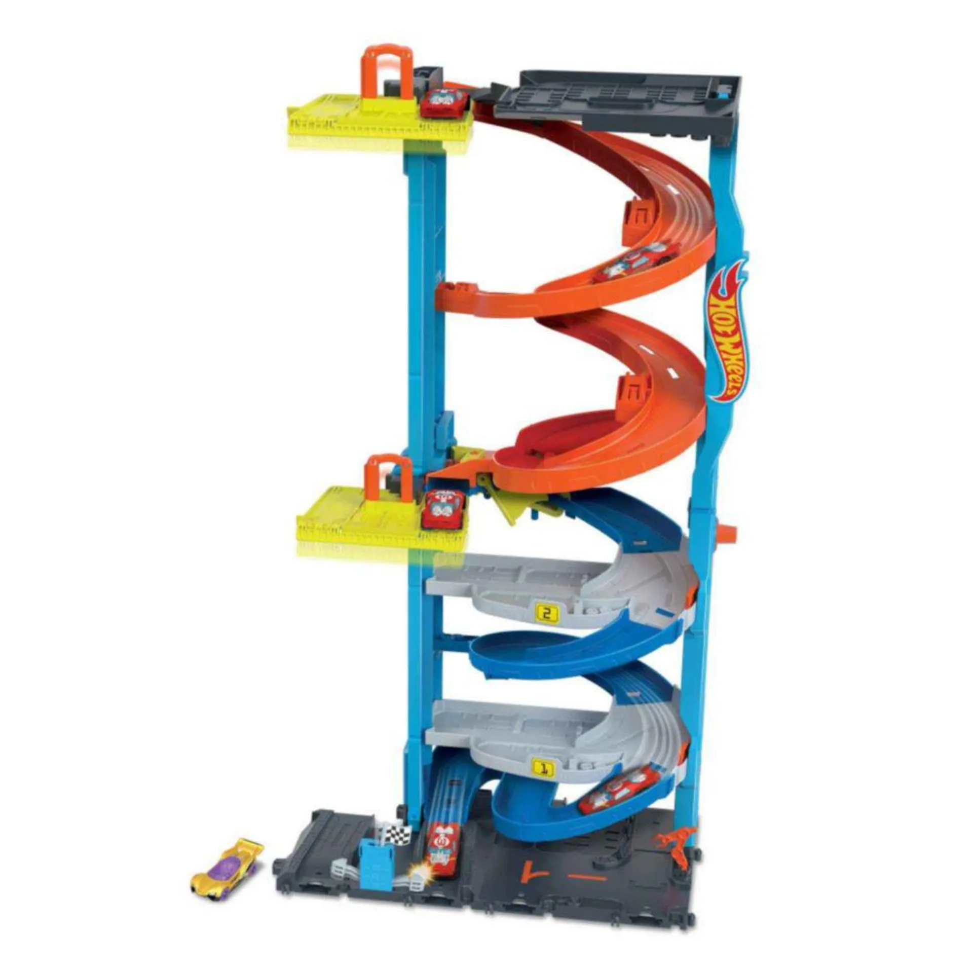 Pista Hot Wheels Torre Carreras Doble Altura