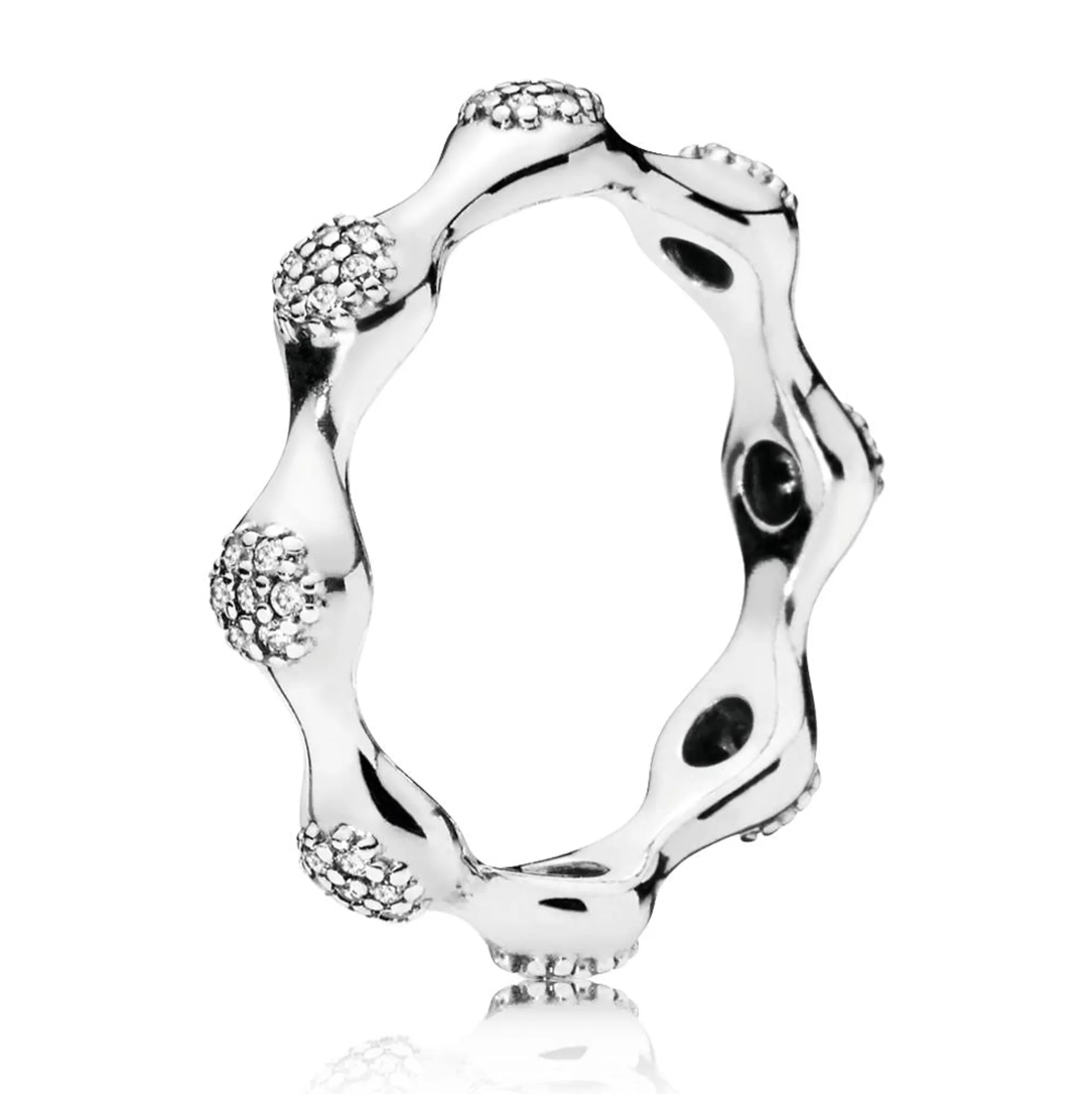 Anillo Cápsulas de amor modernas de pavé