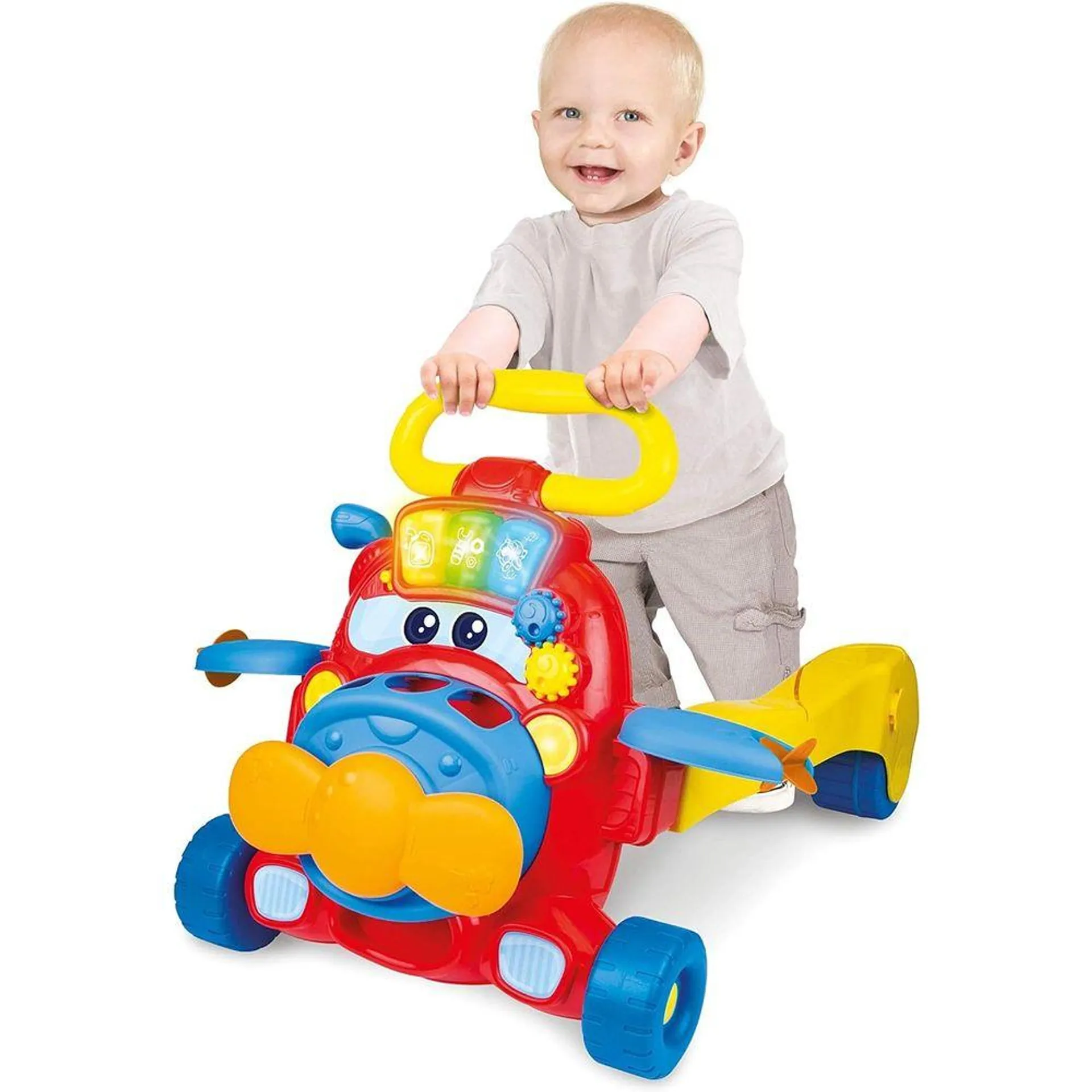 Andador y Triciclo para Bebe 2 en 1 Winfun Junior Ride On Con Luces y Sonido