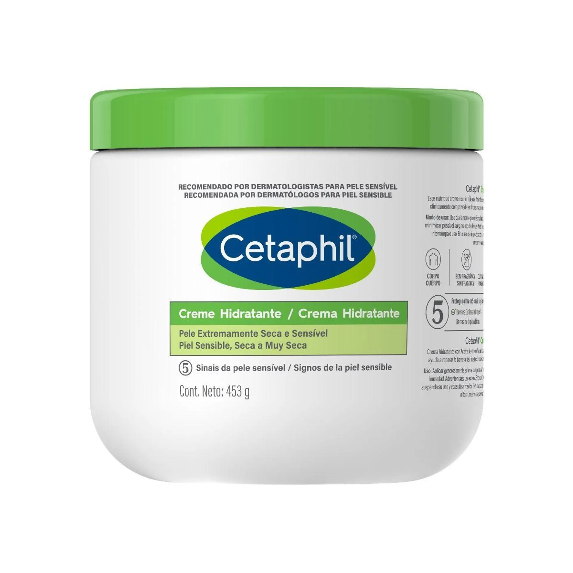 Cetaphil Crema Hidratante - Tubo 453 G