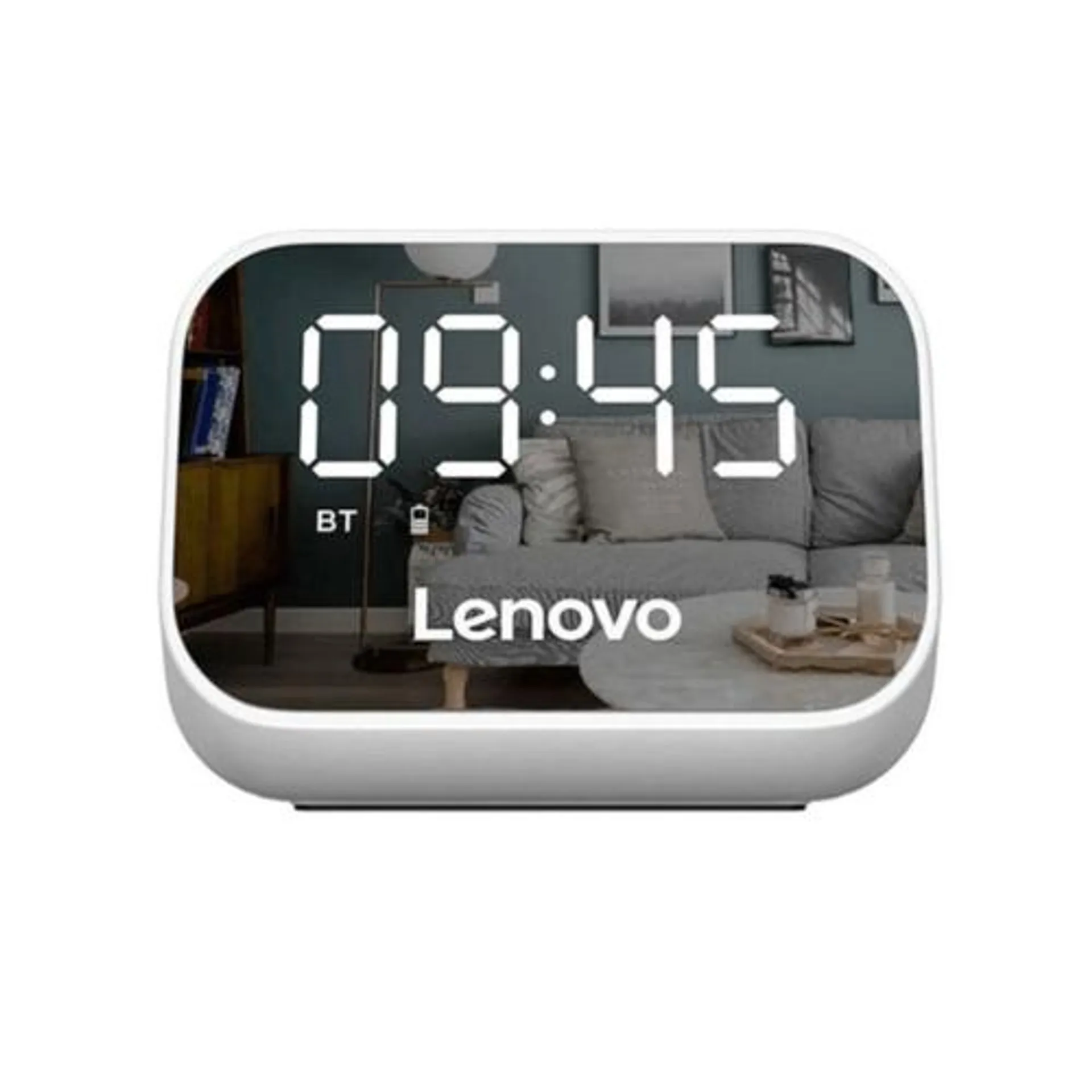 Parlante Altavoz Bluetooth Lenovo Ts13 Blanco con Reloj