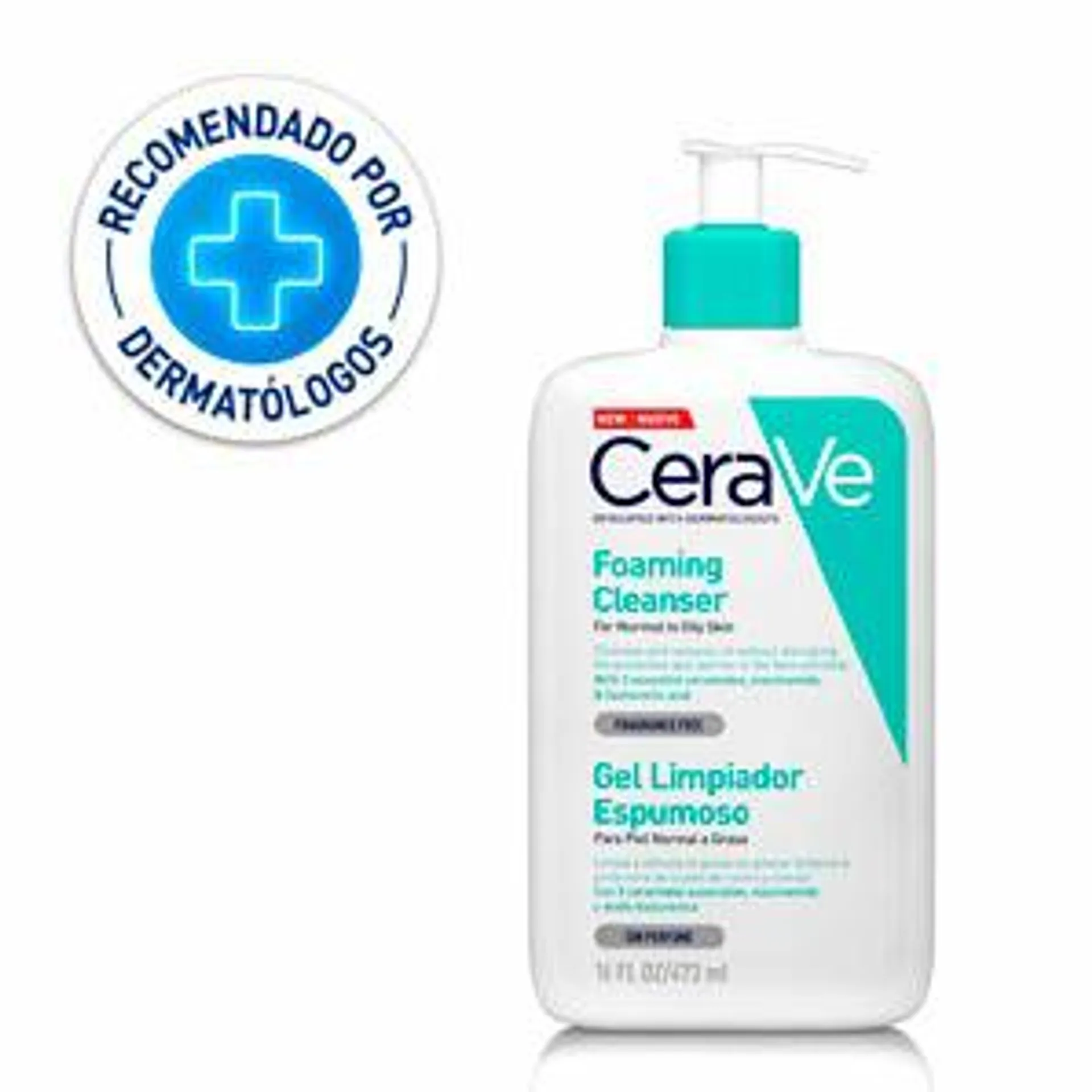 Gel Limpiador Espumoso CeraVe Foaming Cleanser